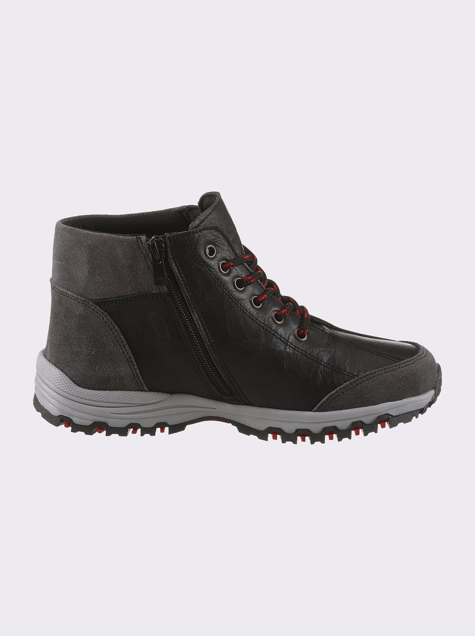 airsoft modern+ Stiefelette mit Profilsohle - schwarz