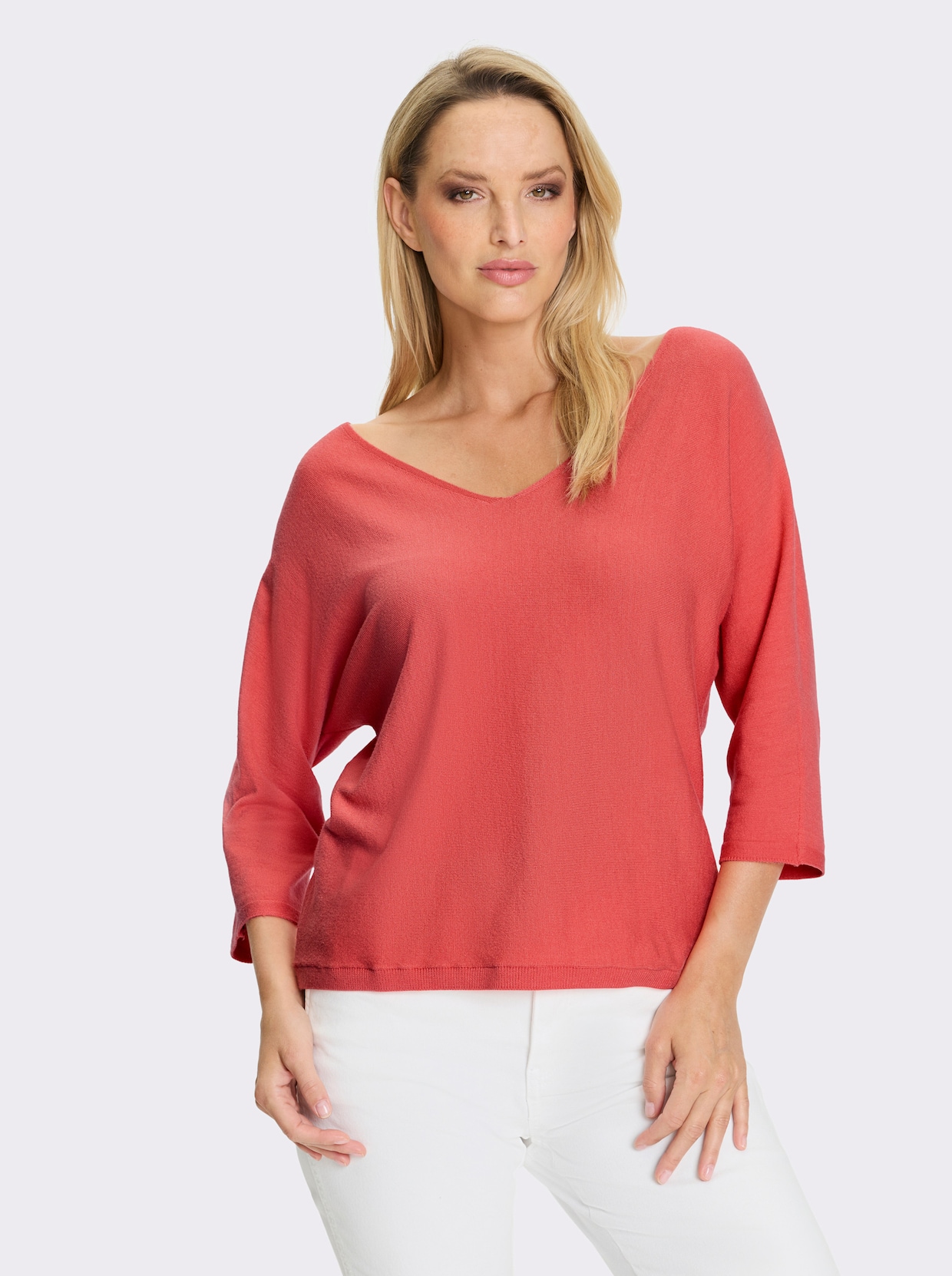 heine Pull à manches 3/4 - corail