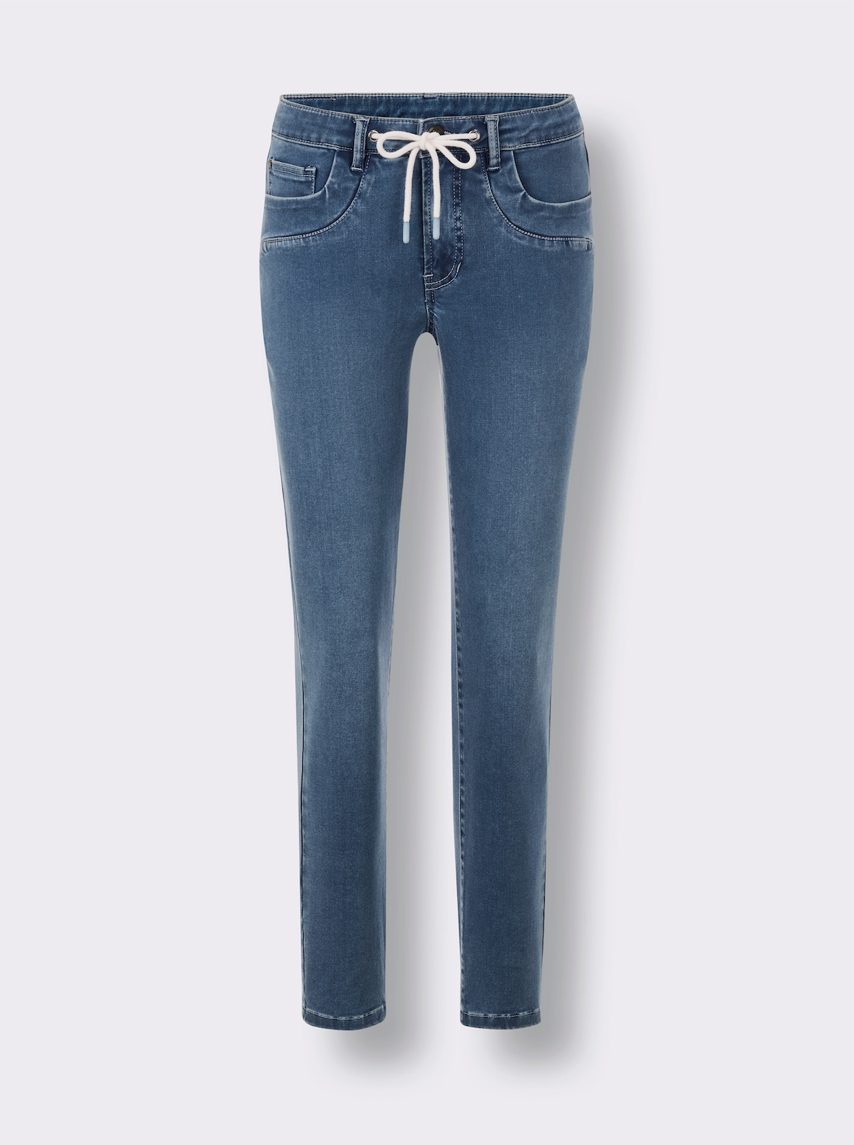 CREATION L PREMIUM 5-Pocket-Jeans - blue-bleached