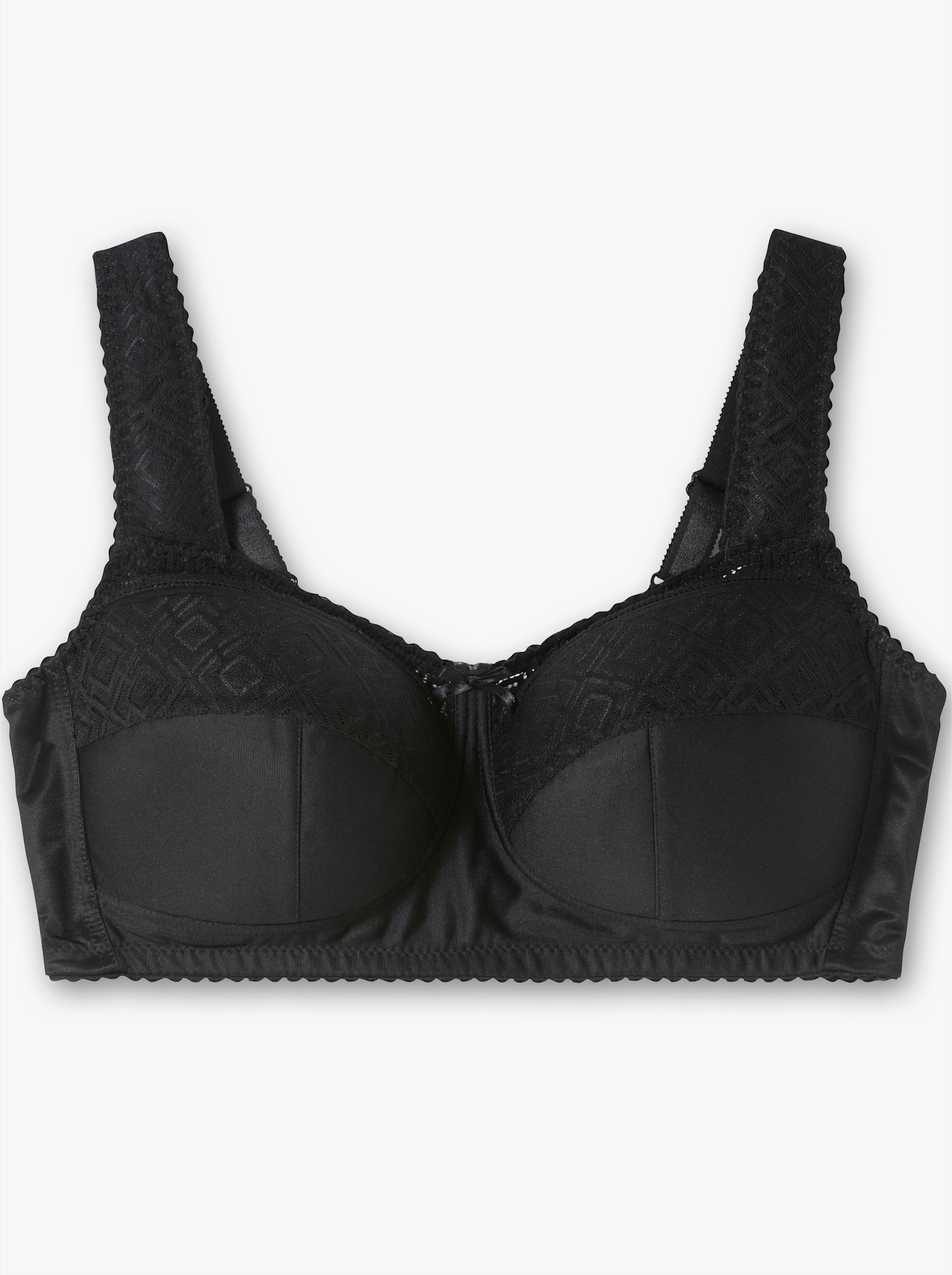 sheego Steunbeha zonder beugel met kanten details - zwart