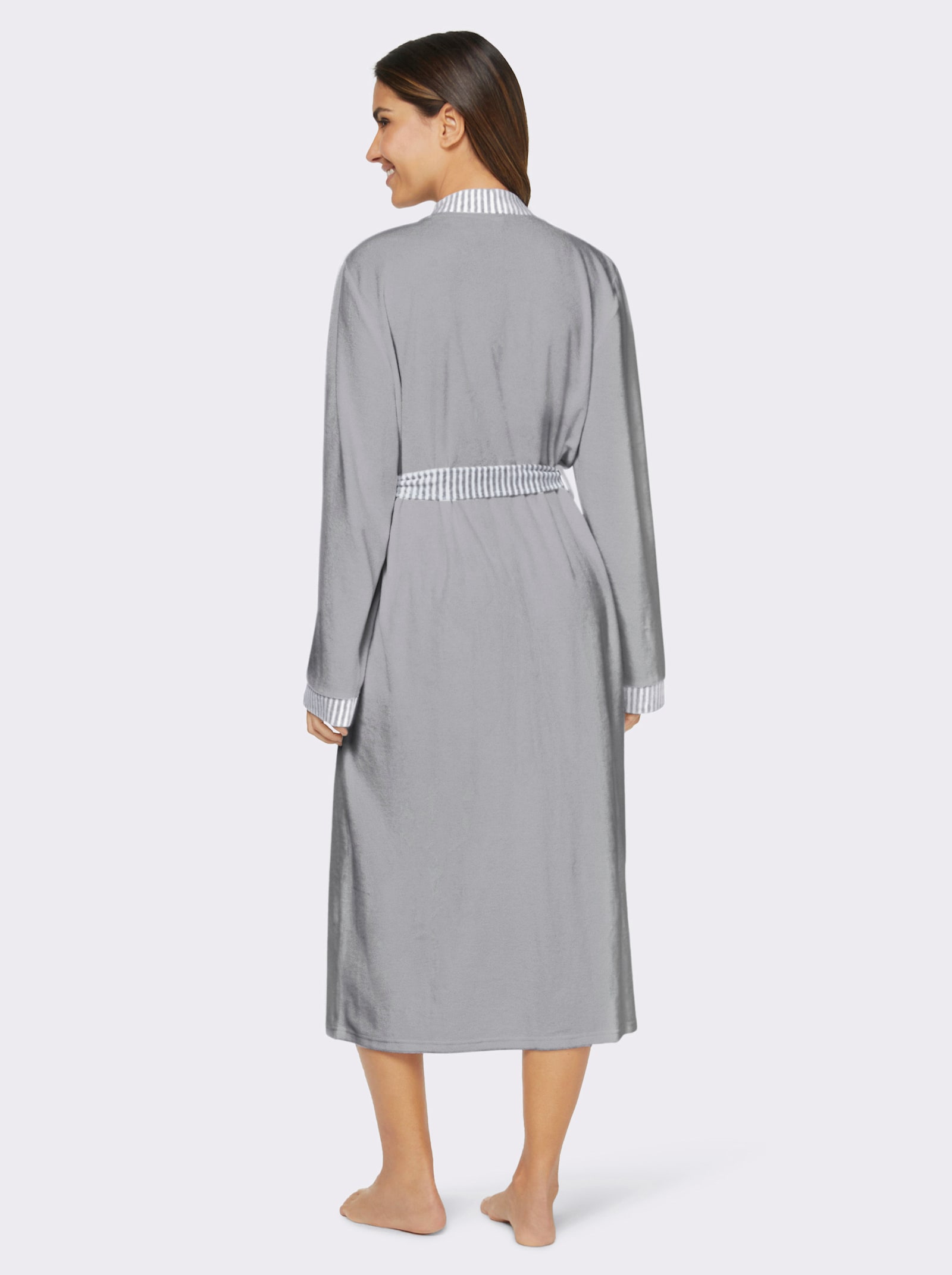 Comtessa Bademantel - grau-meliert