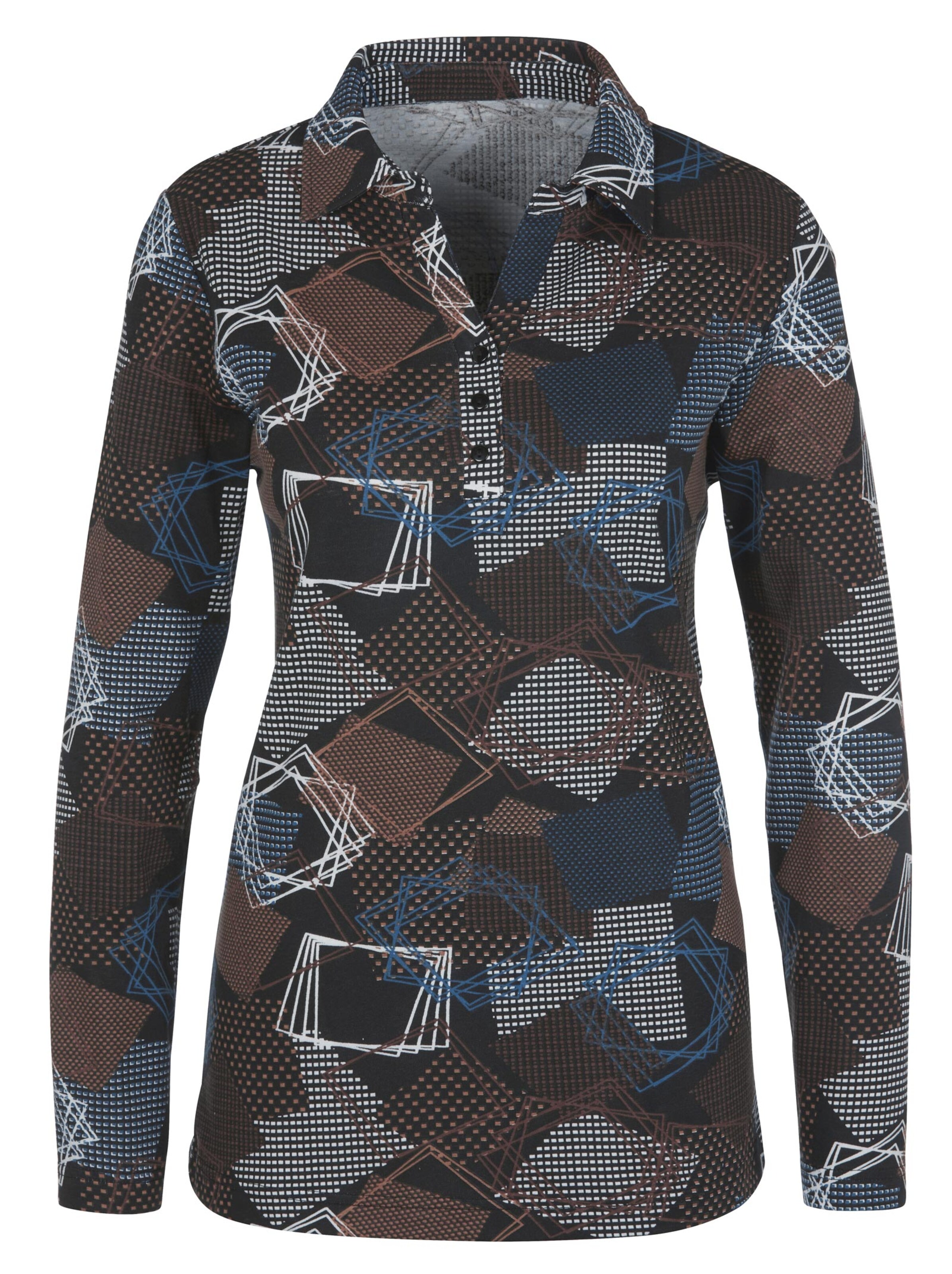 Shirt - braun-gemustert