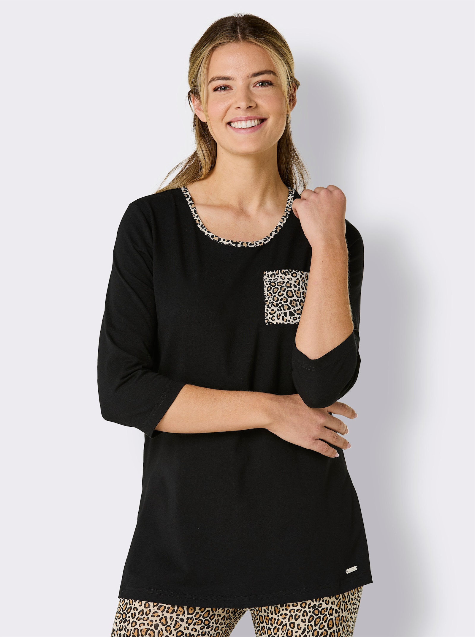 feel good Lang shirt - zwart