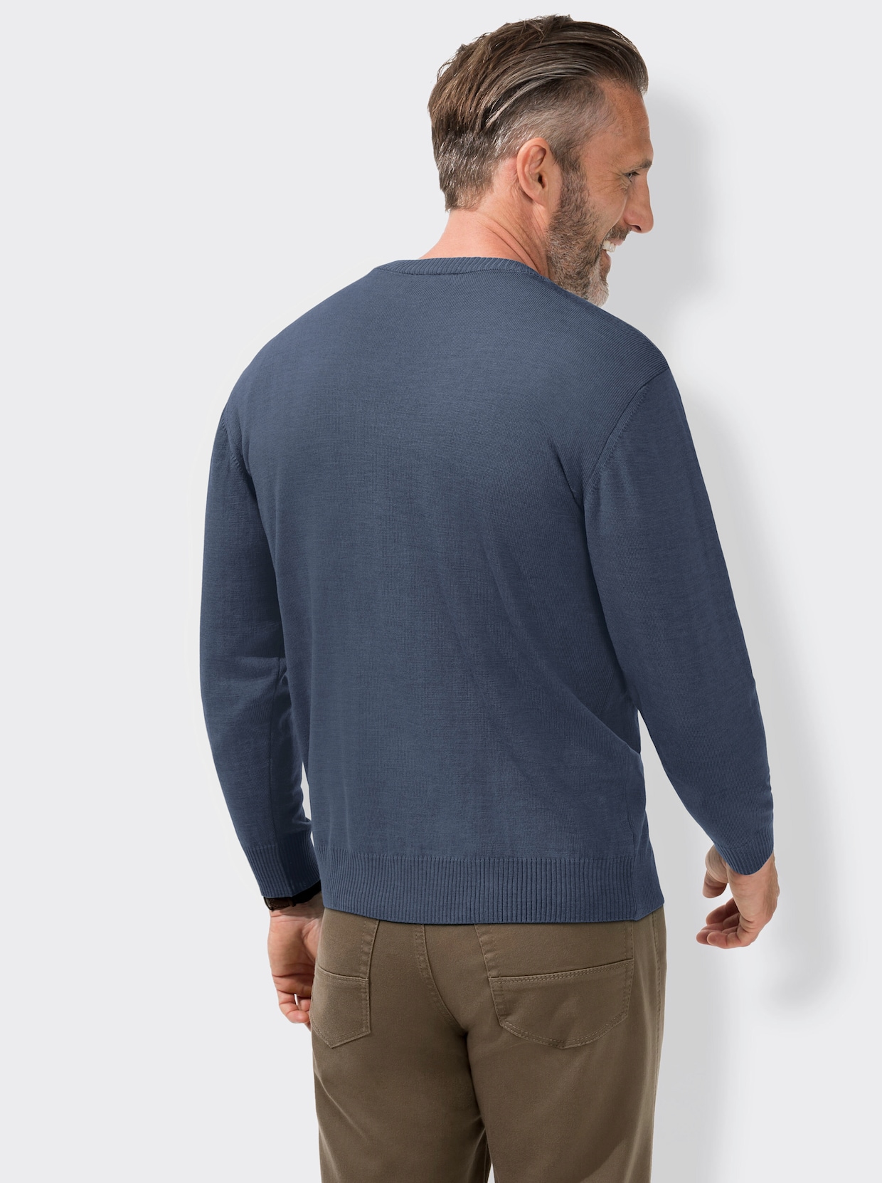 Marco Donati Cardigan - jeansblauw