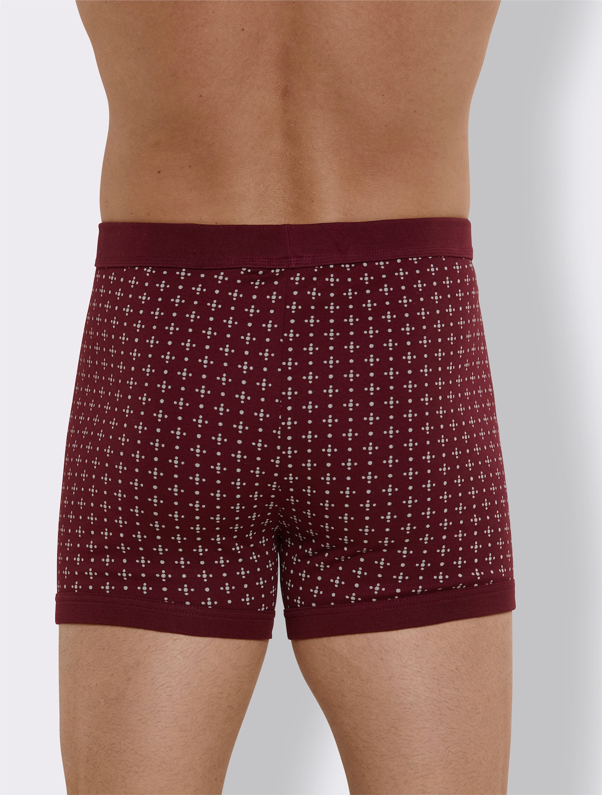 KINGsCLUB Broek kort - bordeaux geprint