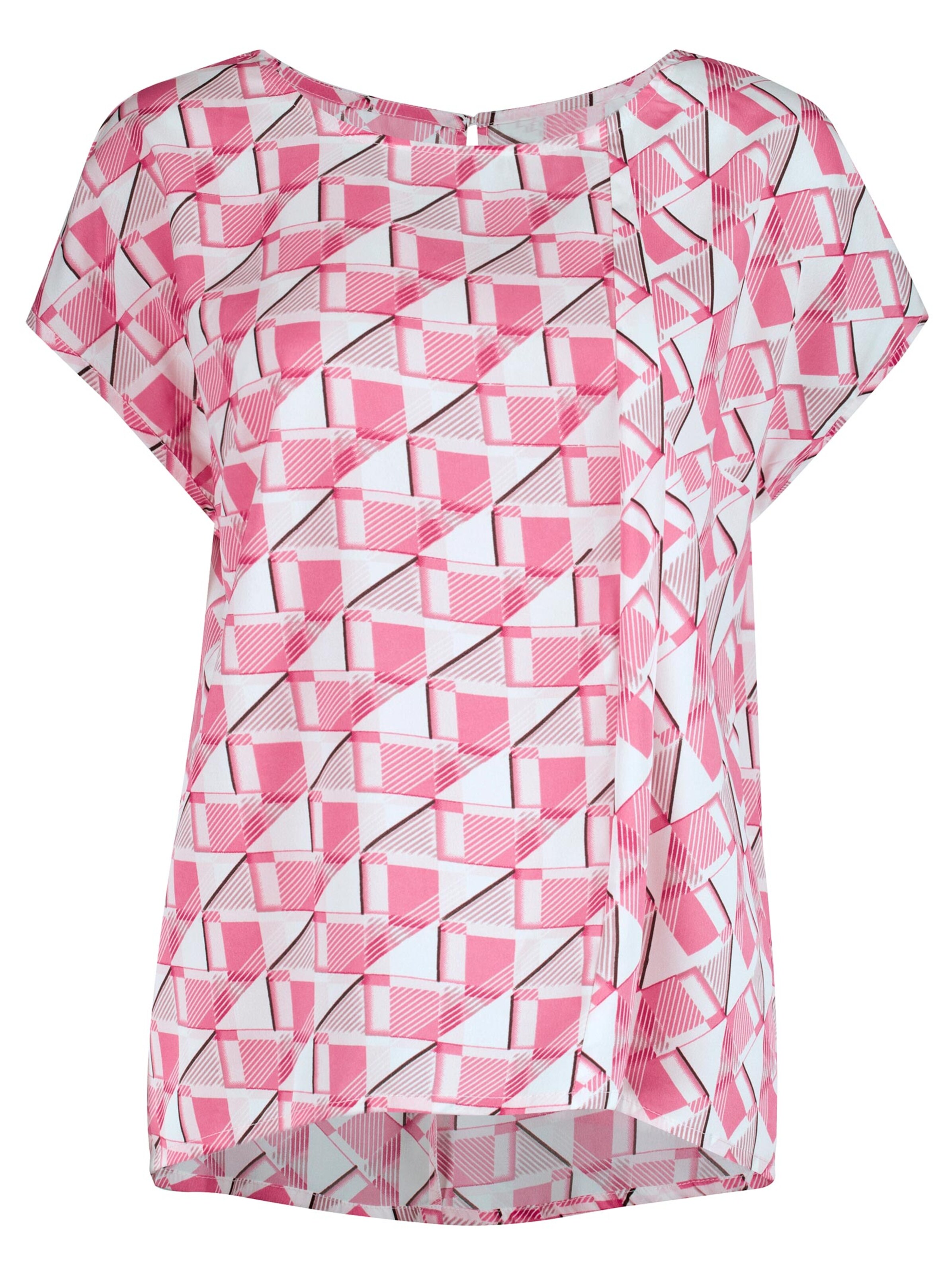 Bluse - pink-weiß-gemustert