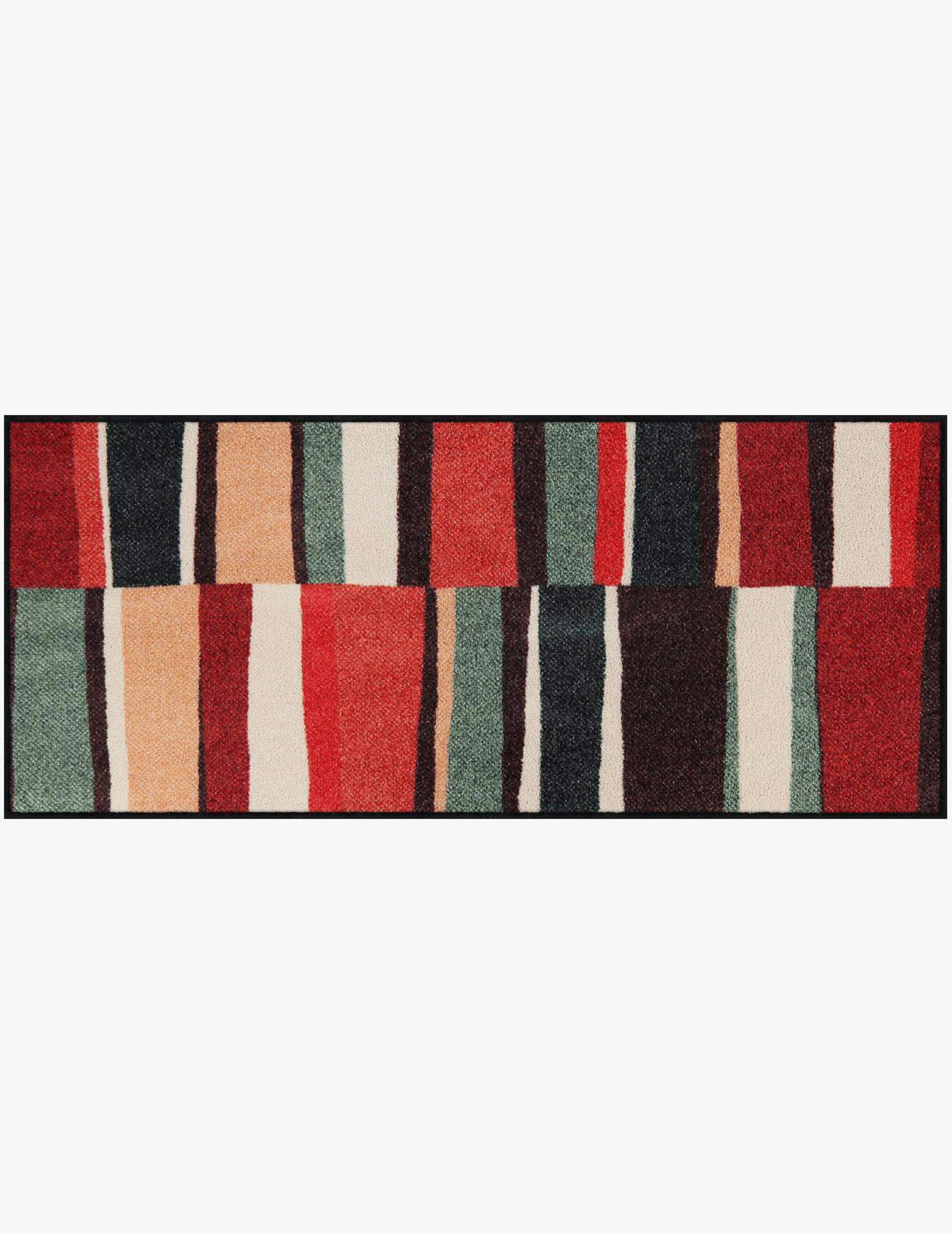 Salonloewe Fußmatte - rot-bunt