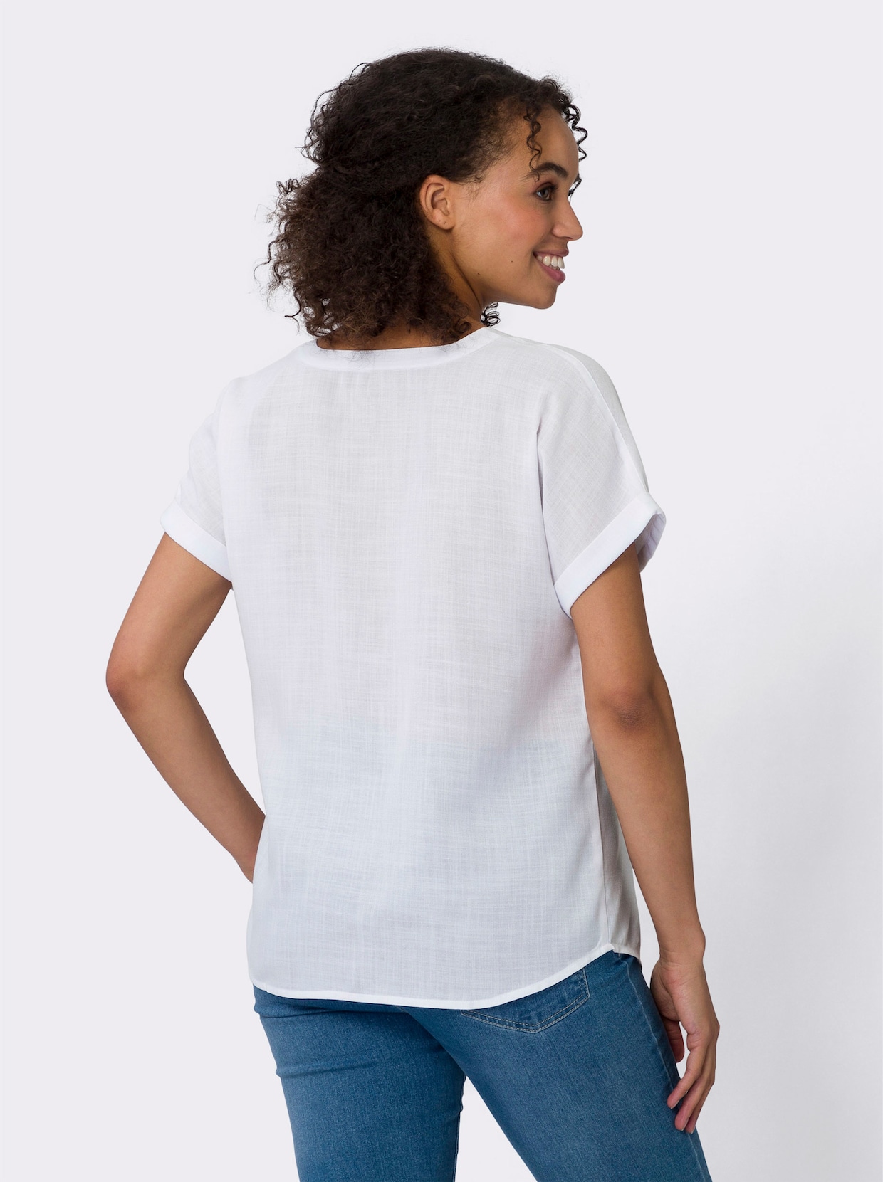 Comfortabele blouse - ecru