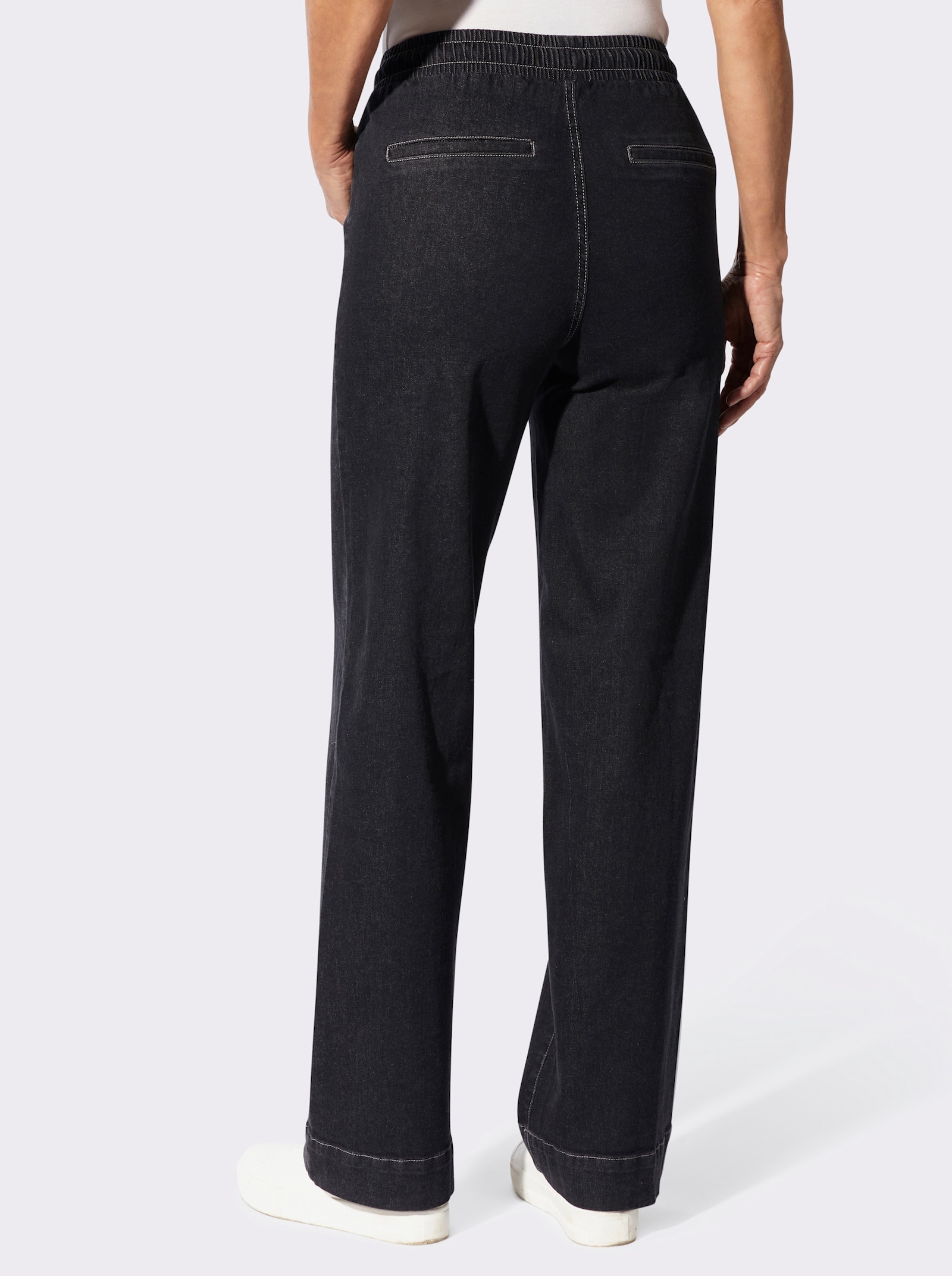 Schlupfjeans - black denim
