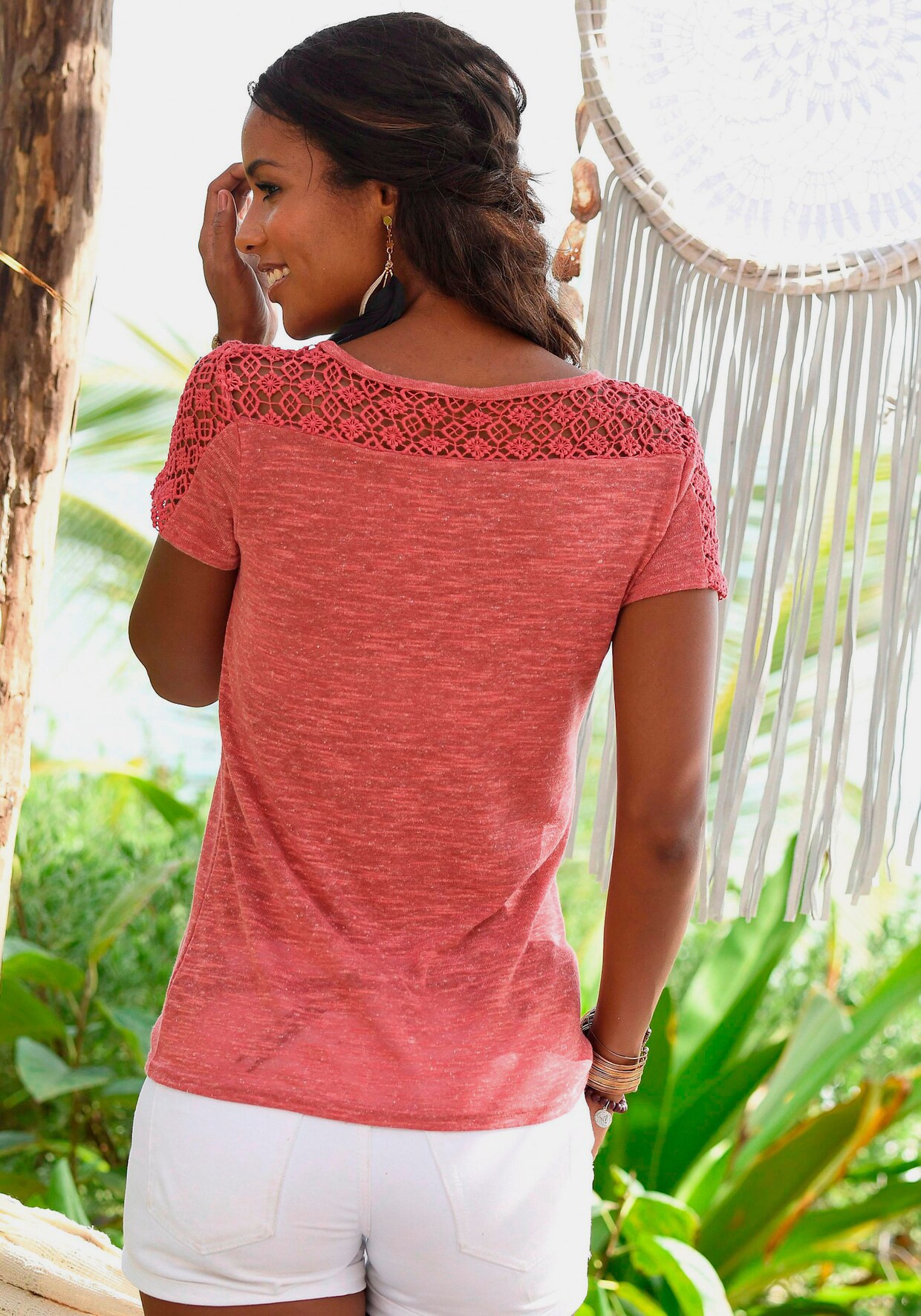 Vivance T-Shirt - kupfer, creme