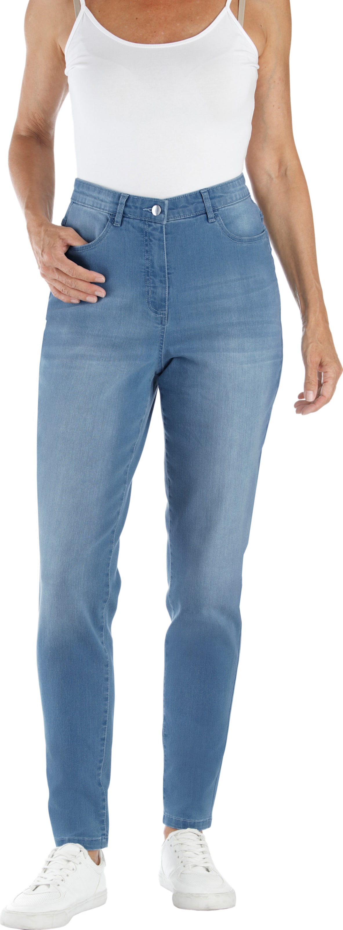 Thumbnail - High-waist-Jeans