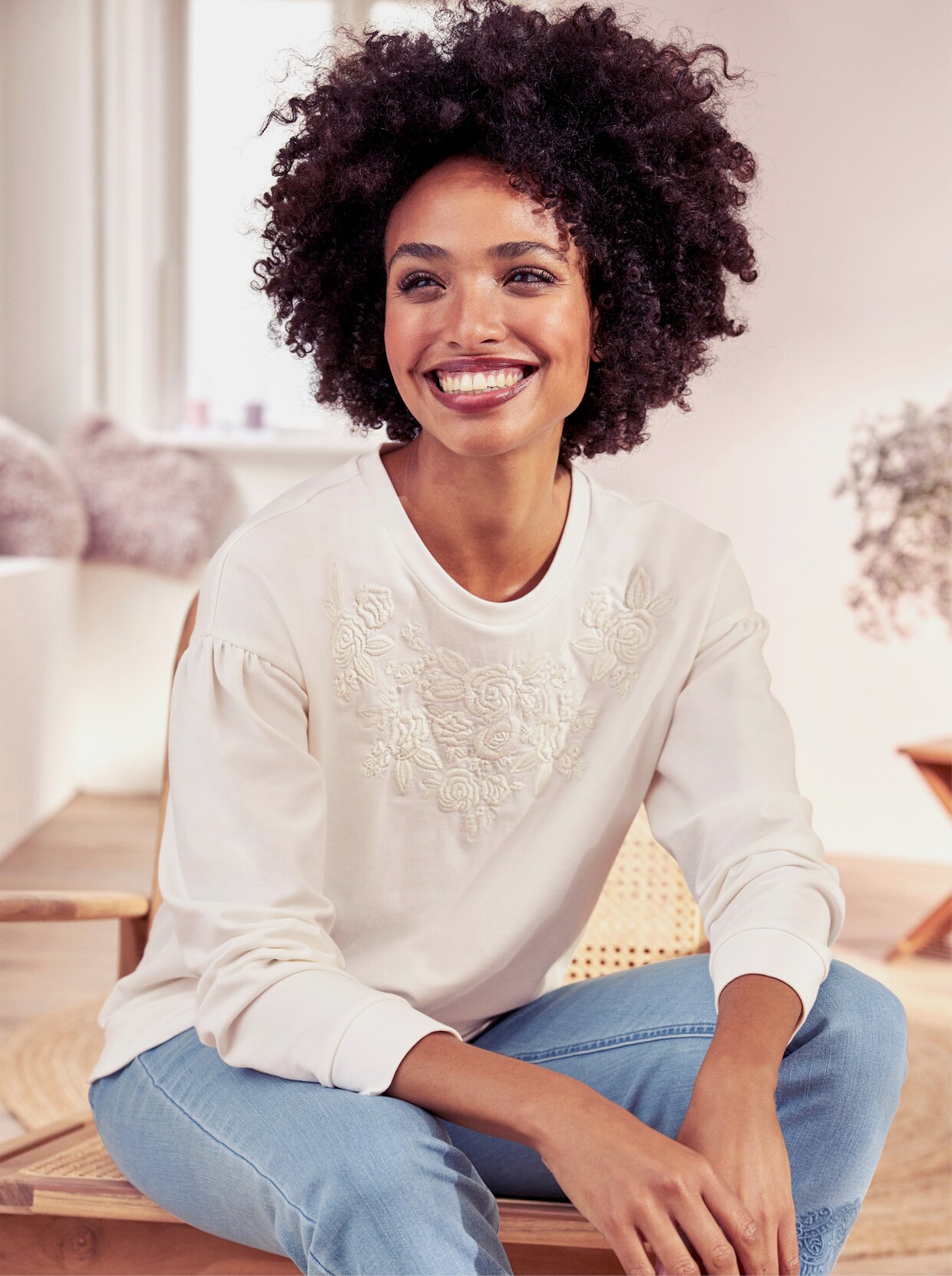 heine Sweatshirt - ecru