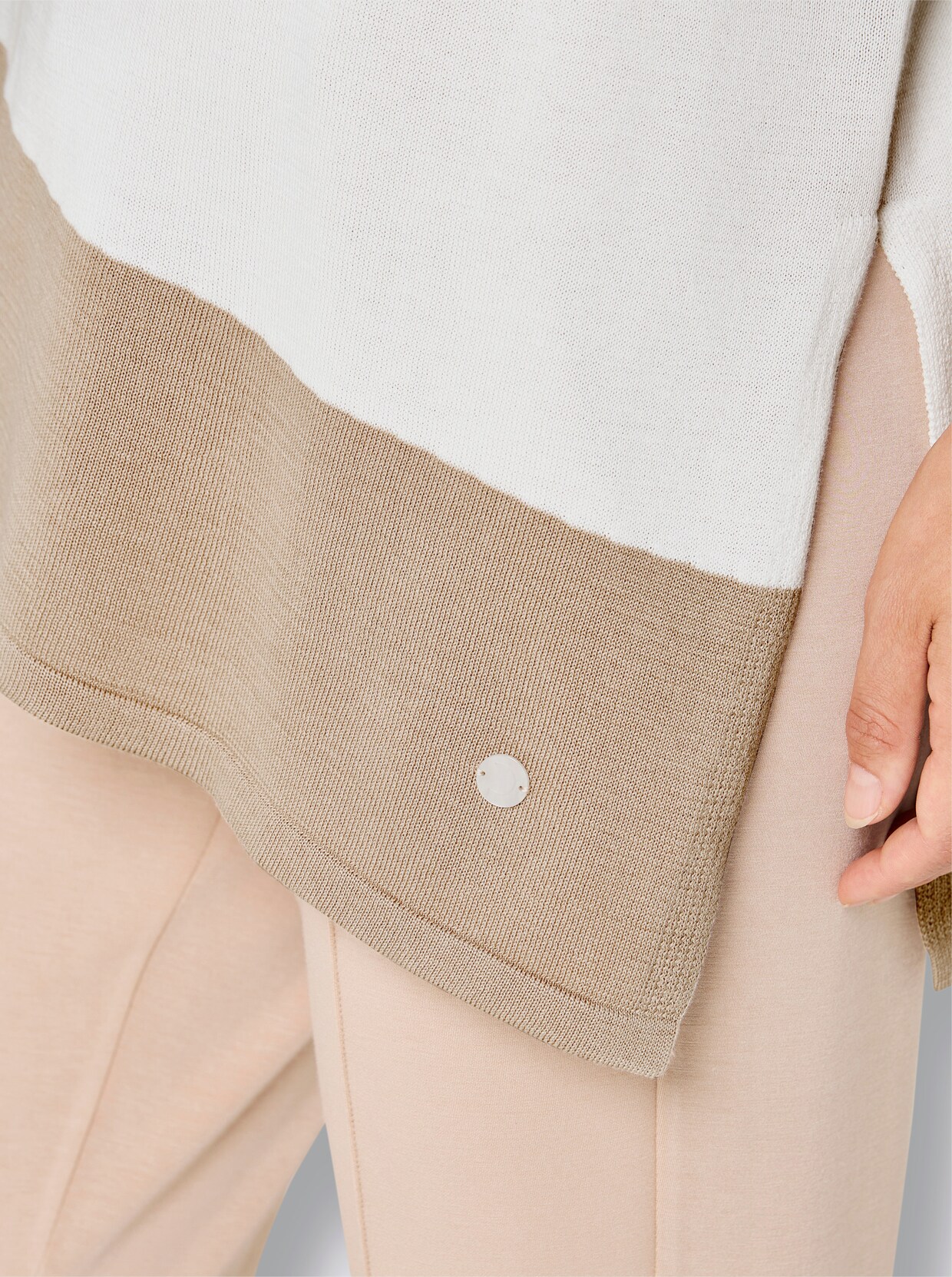 CREATION L PREMIUM Longpullover - ecru-beige