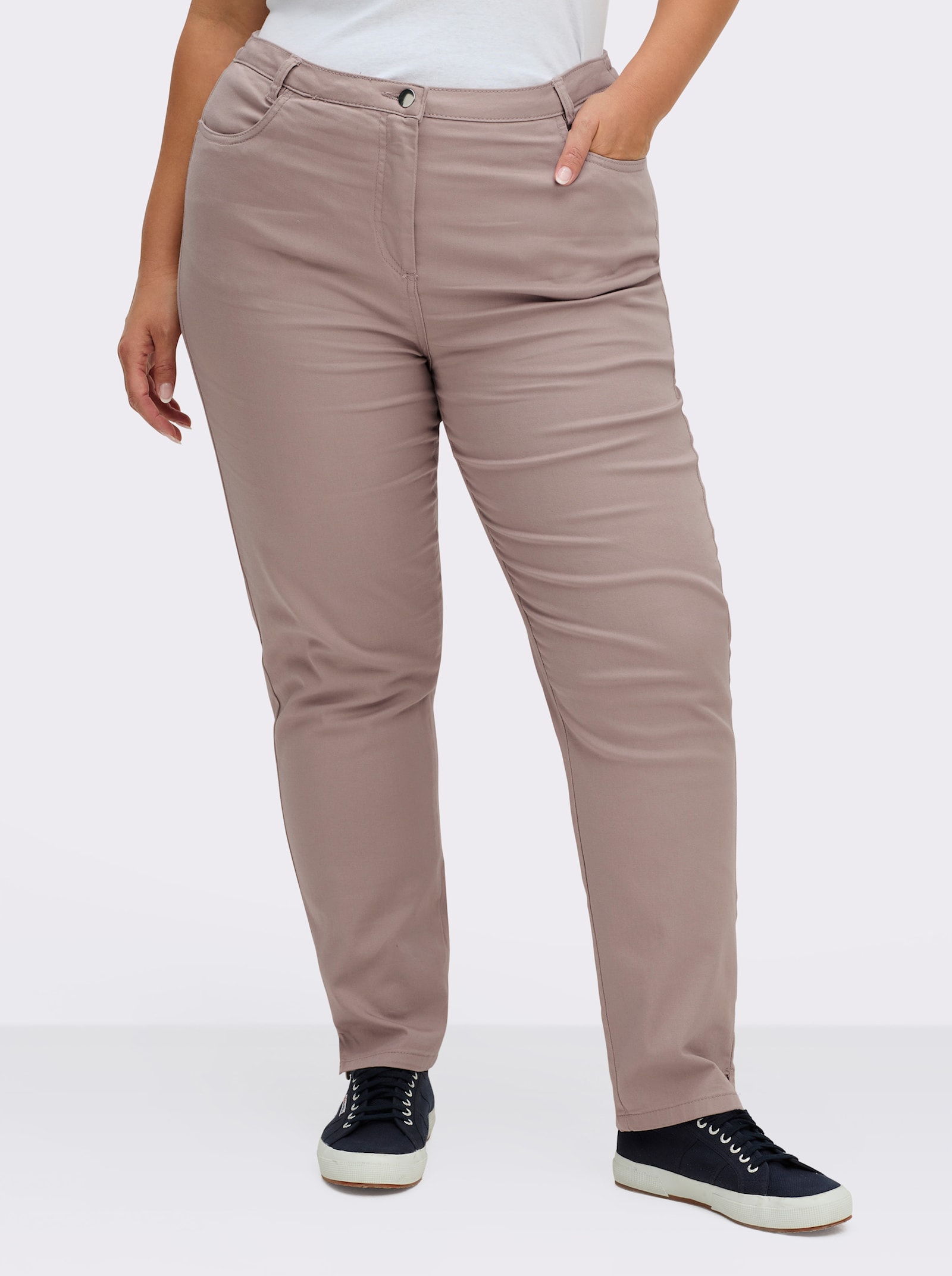 Jeans mit Stretch-Anteil - altrosé