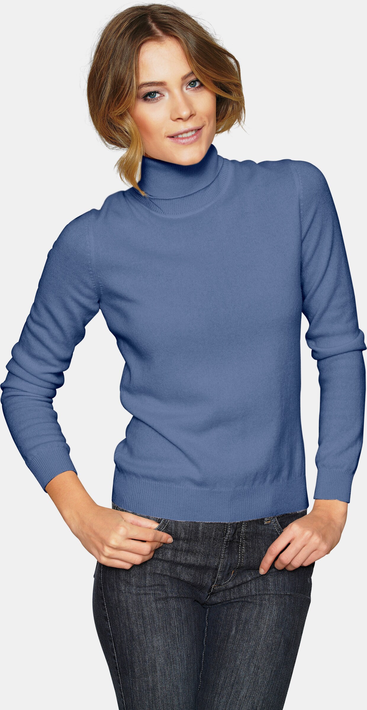 heine Rollkragenpullover - blau