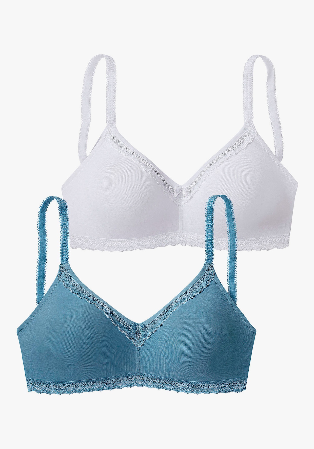 Nuance Soutien-gorge doux - bleu océan+blanc