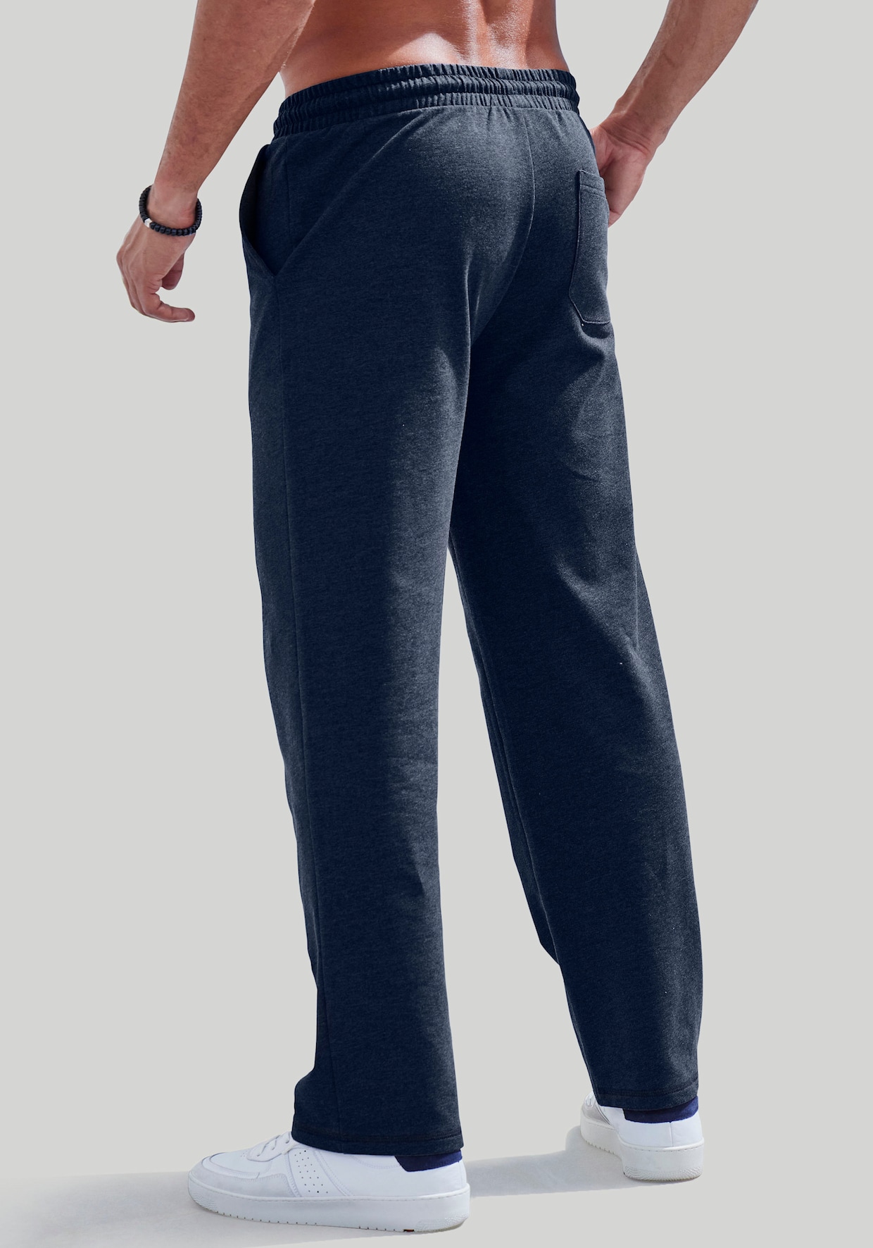 Sweatbroek - marine gemêleerd