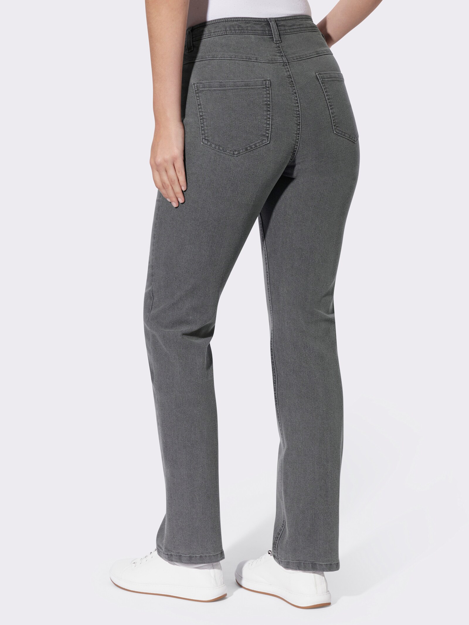 5-Pocket-Jeans in gerader Form - grey-denim