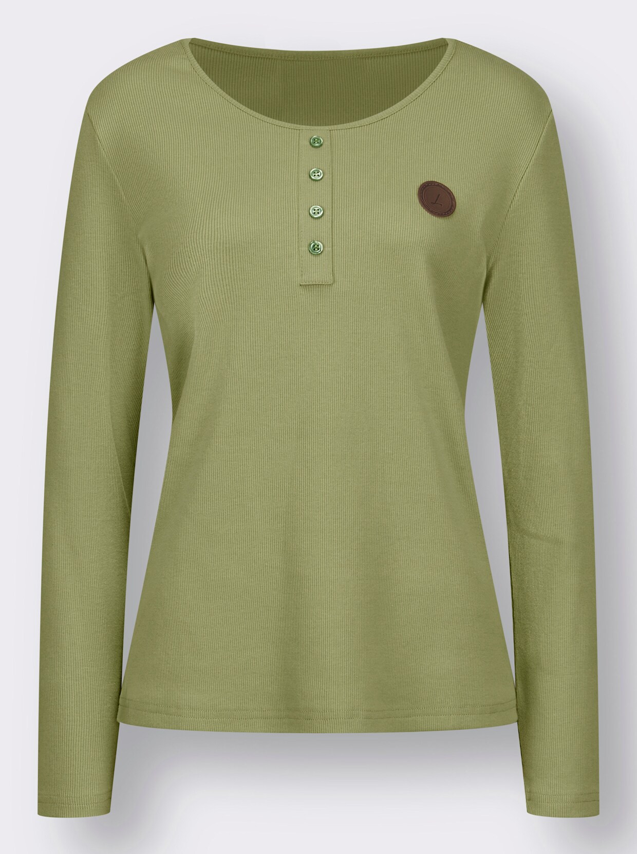 T-shirt à manches longues - vert tilleul