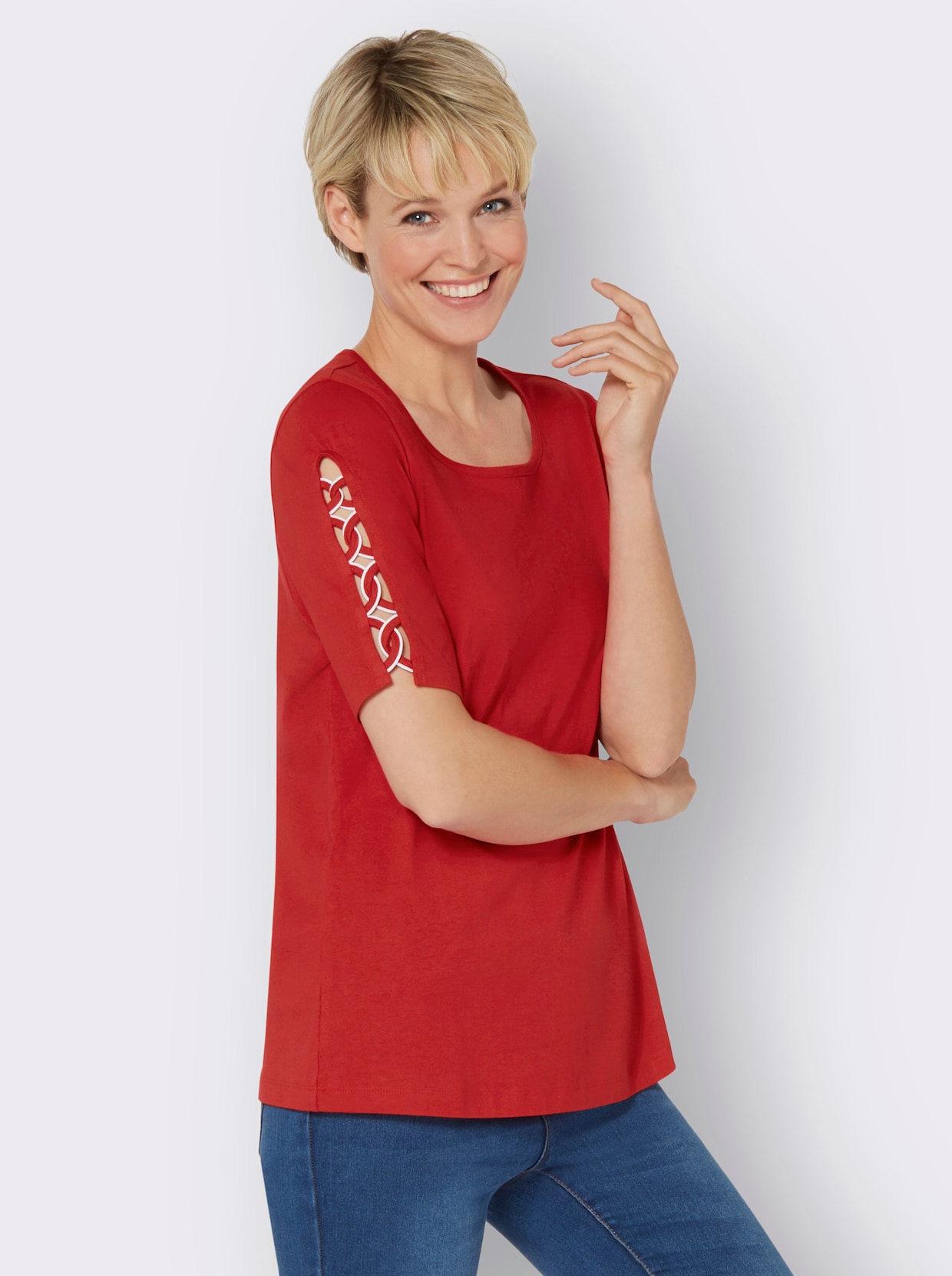 Shirt met korte mouwen - rood