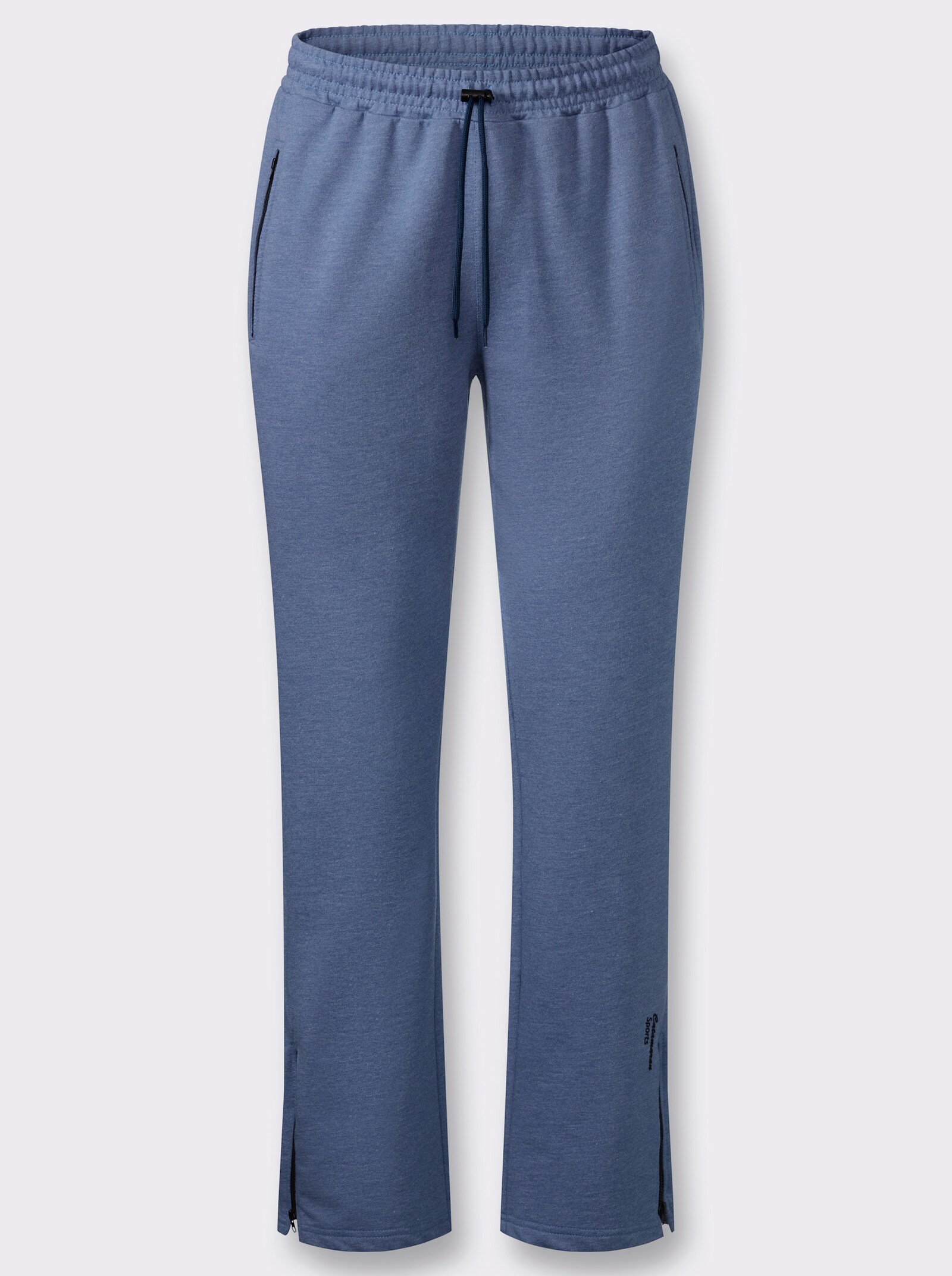 Catamaran Sports Freizeithose mit Reißverschluss am Saum - jeansblau-meliert