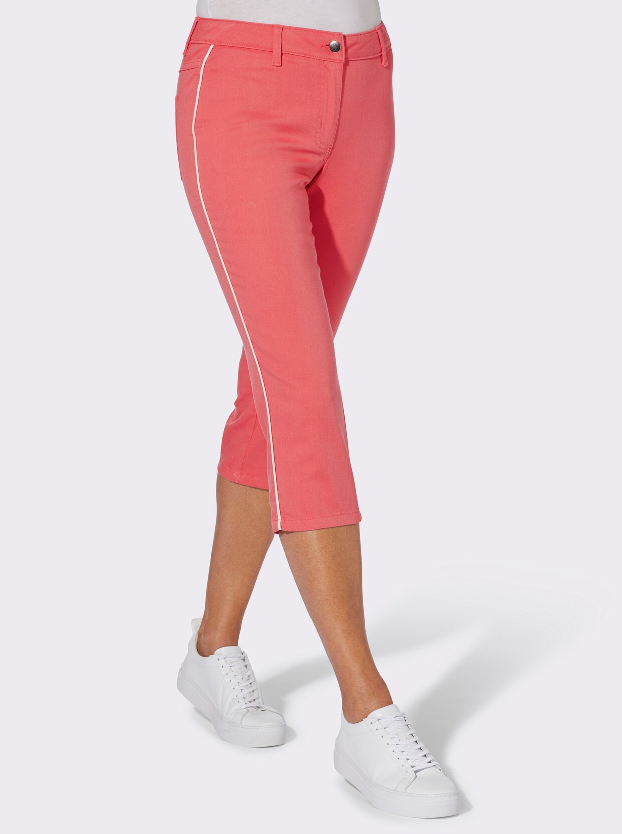 Caprijeans - koralle