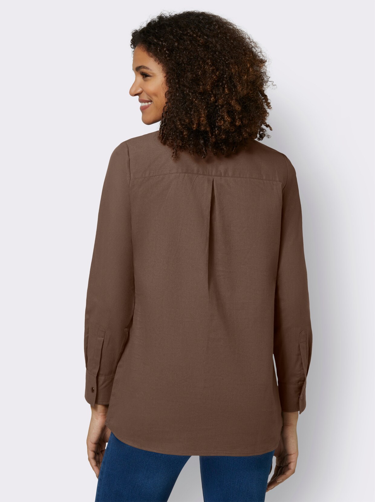 Longline blouse - bruin