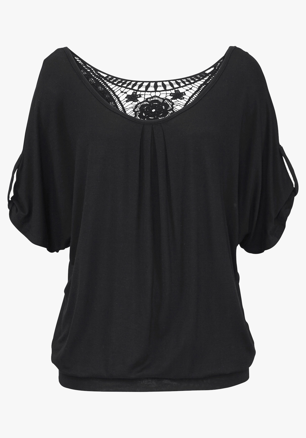 LASCANA Strandshirt - zwart