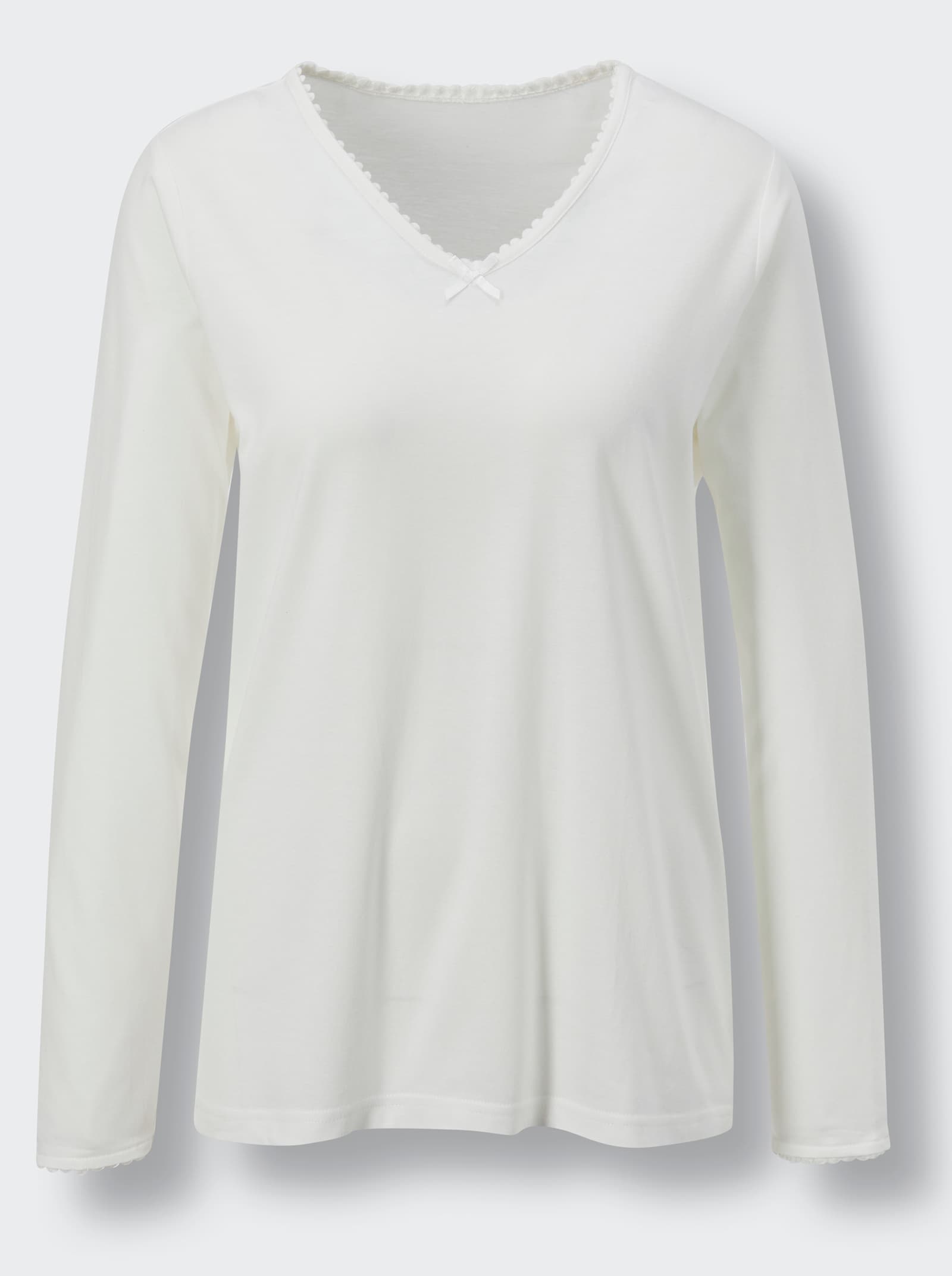 wäschepur Schlafanzug-Shirt - ecru