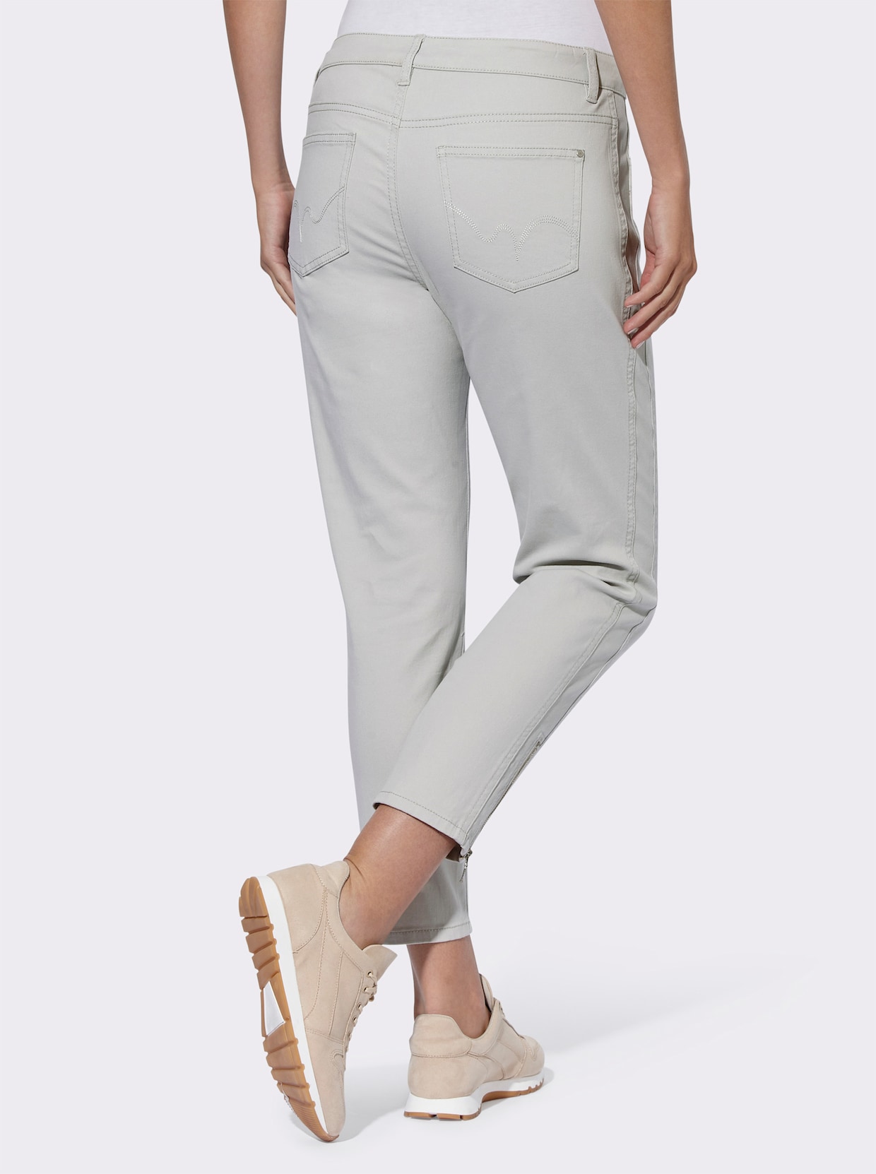 heine 5-Pocket-Hose - hellgrau