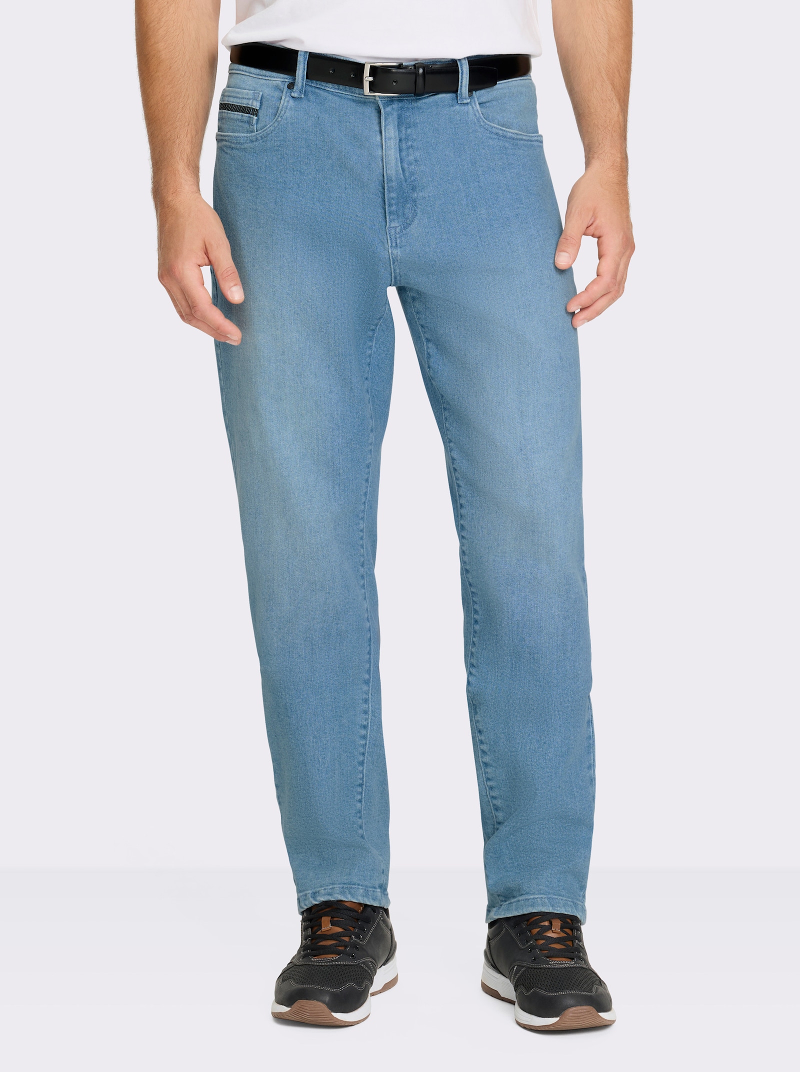 Marco Donati 5-Pocket-Jeans in Baumwoll-Stretch-Qualität - blue-bleached