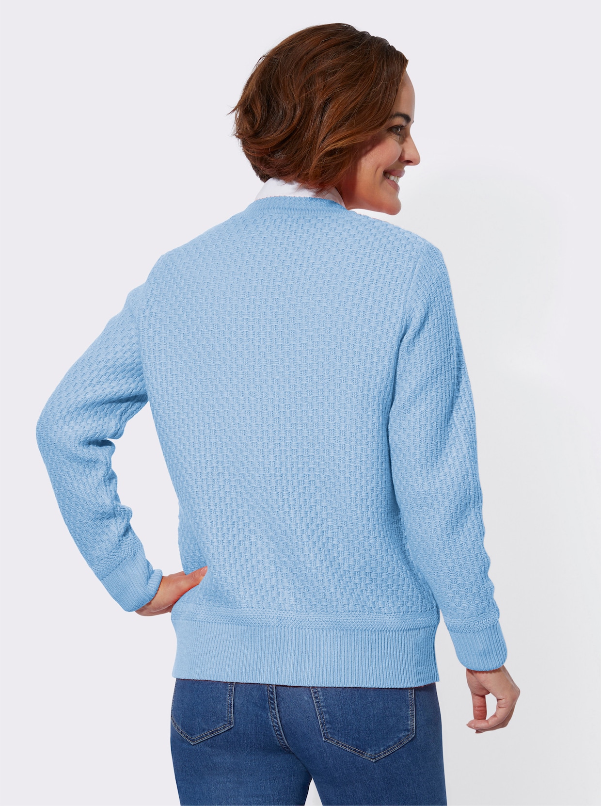 Strickjacke - blau