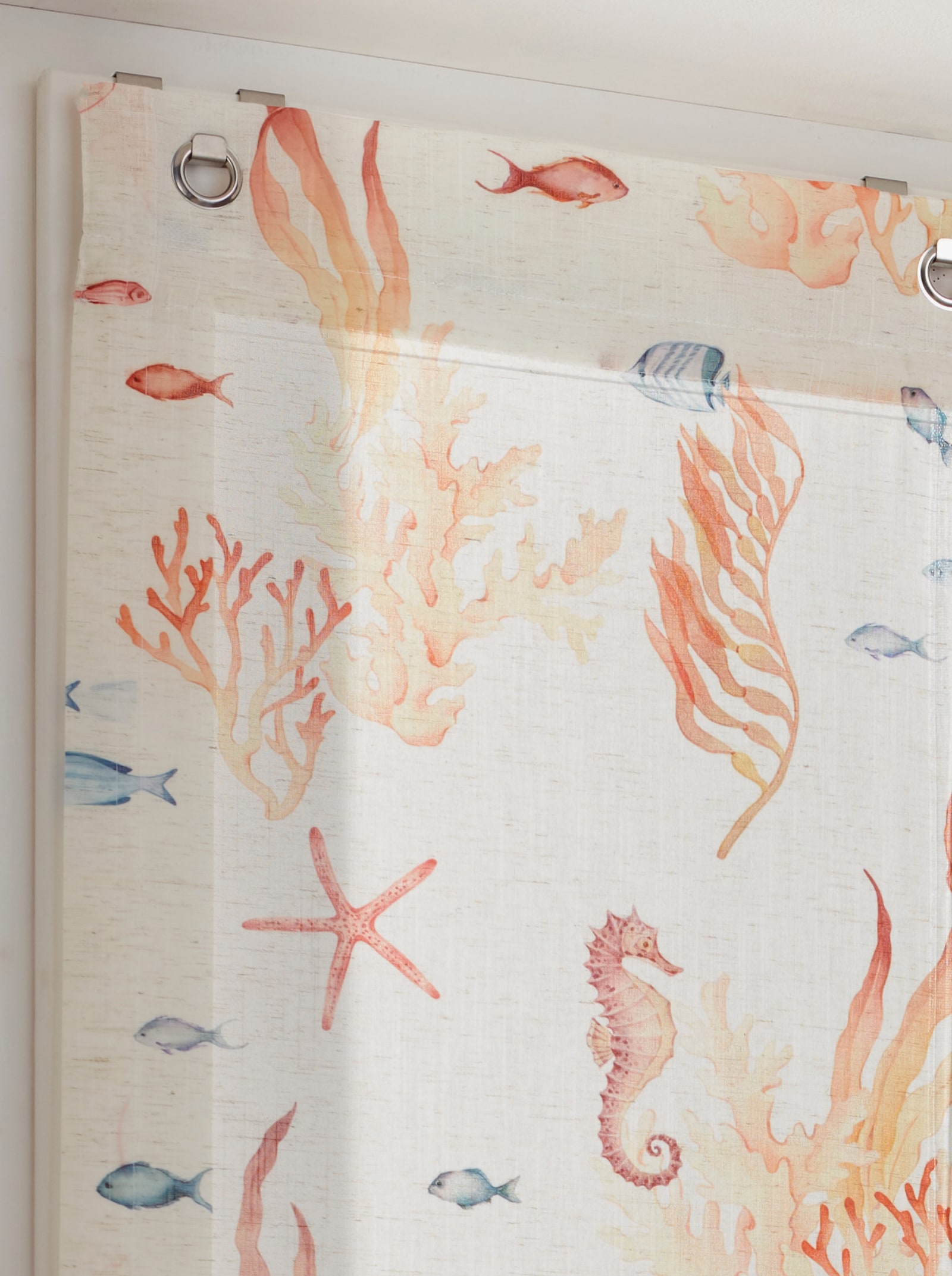 heine home Raffrollo - offwhite-bunt