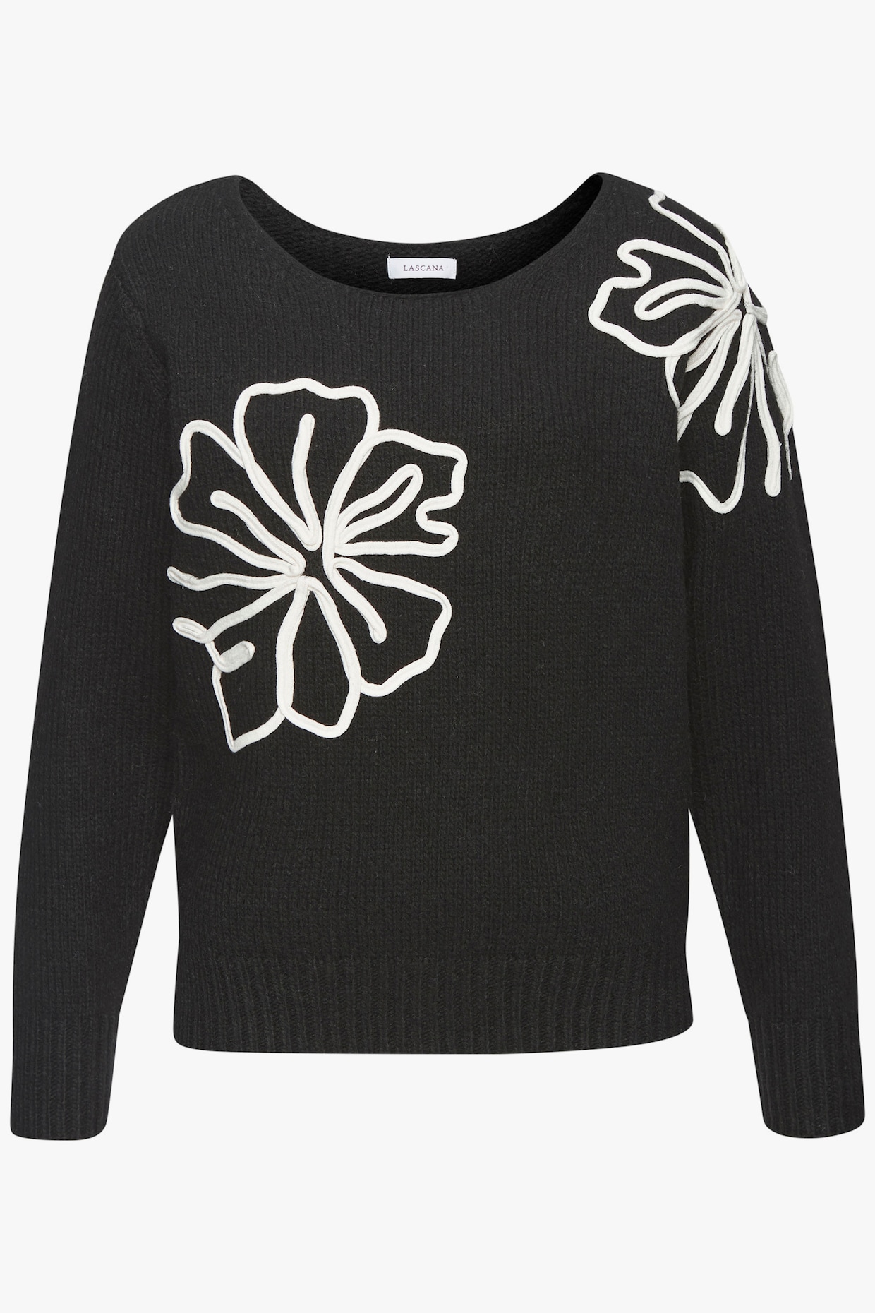 LASCANA Strickpullover - schwarz