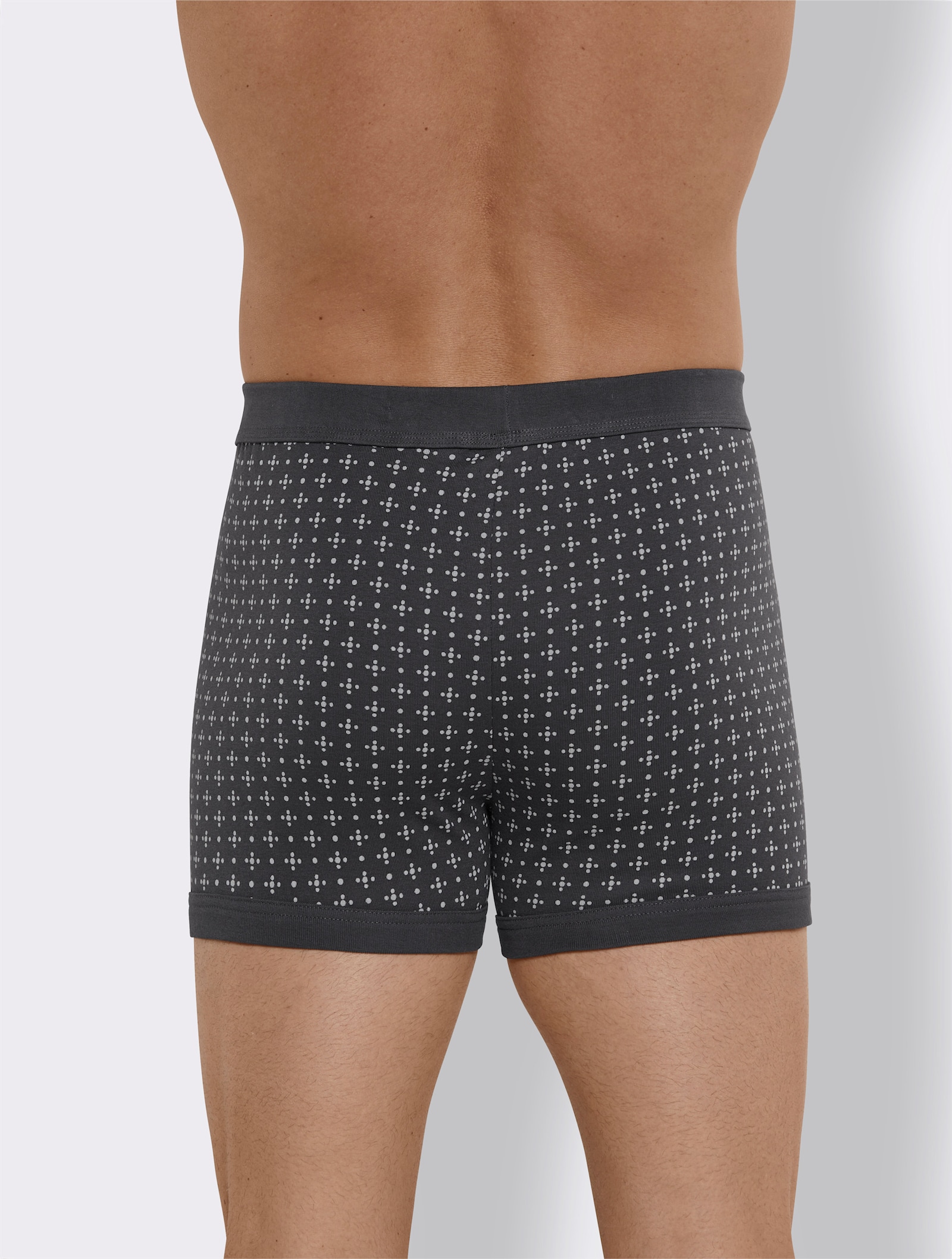 KINGsCLUB Hose kurz - anthrazit-bedruckt