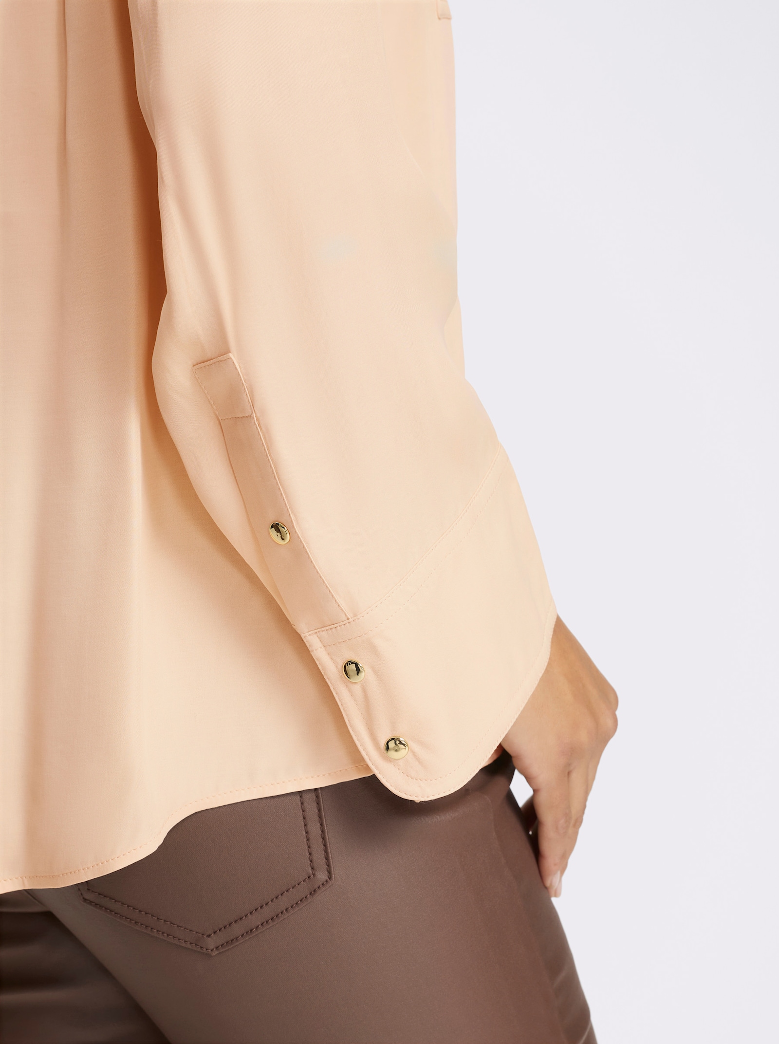 heine Hemdbluse aus Viskose - sand