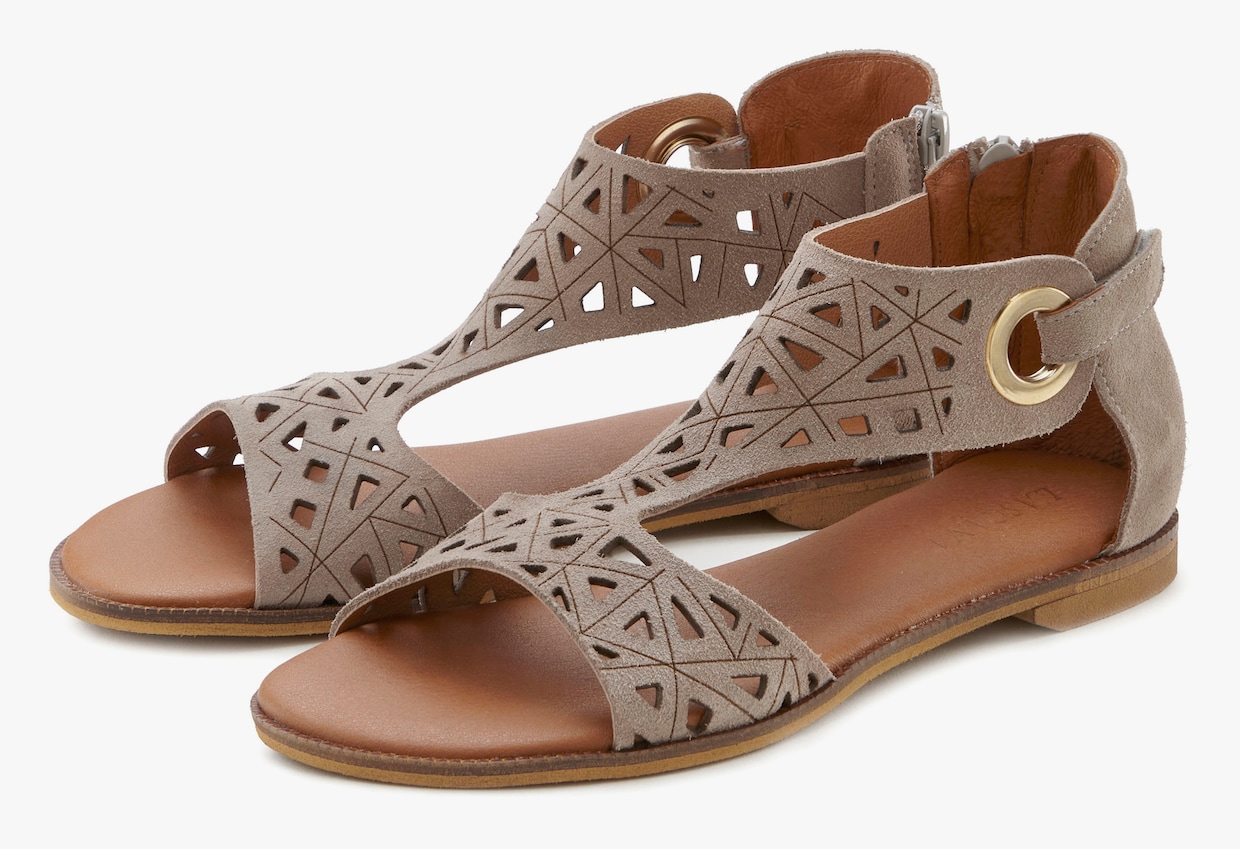 LASCANA sandalen - taupe