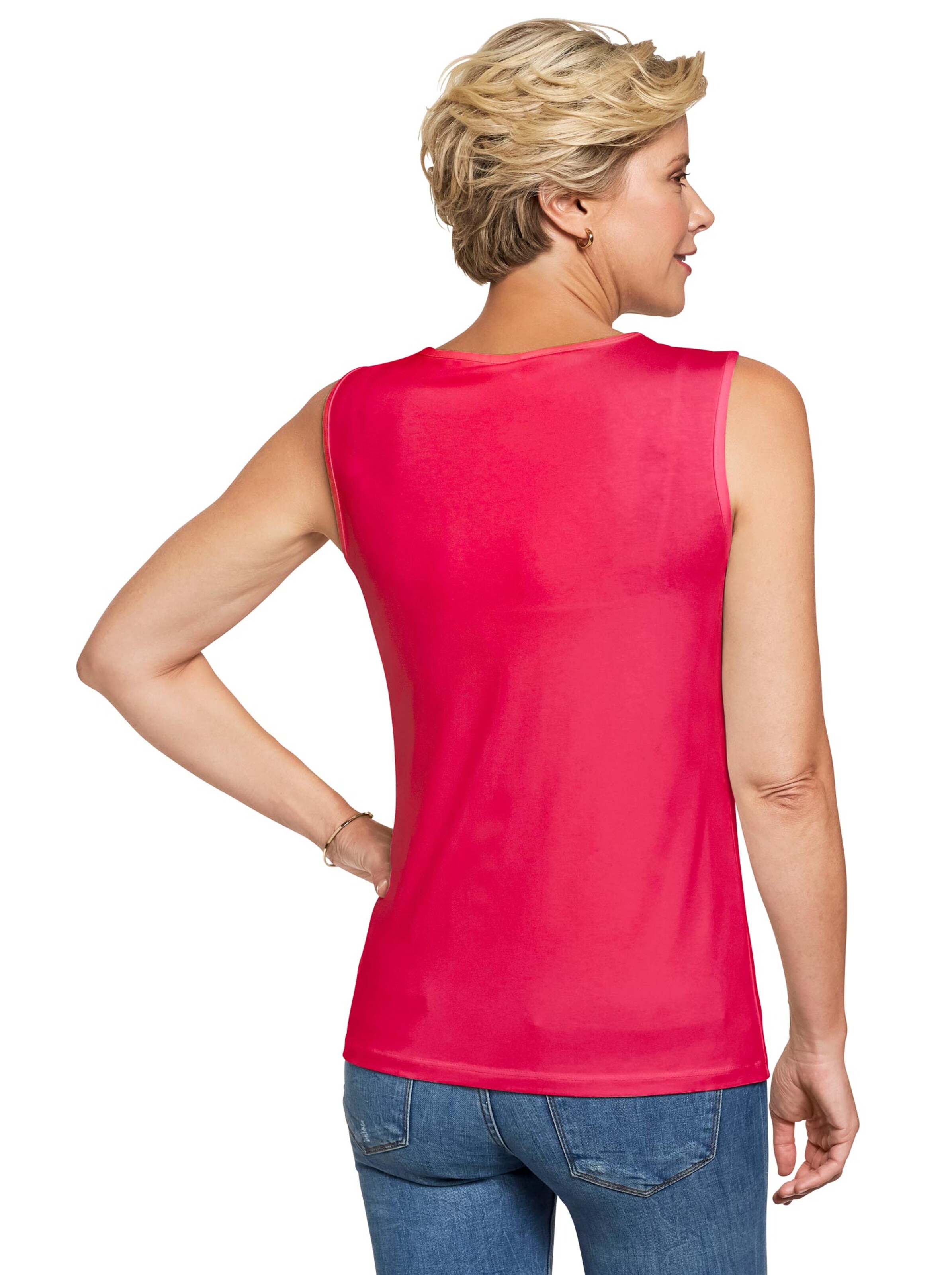 Shirttop - himbeerrot