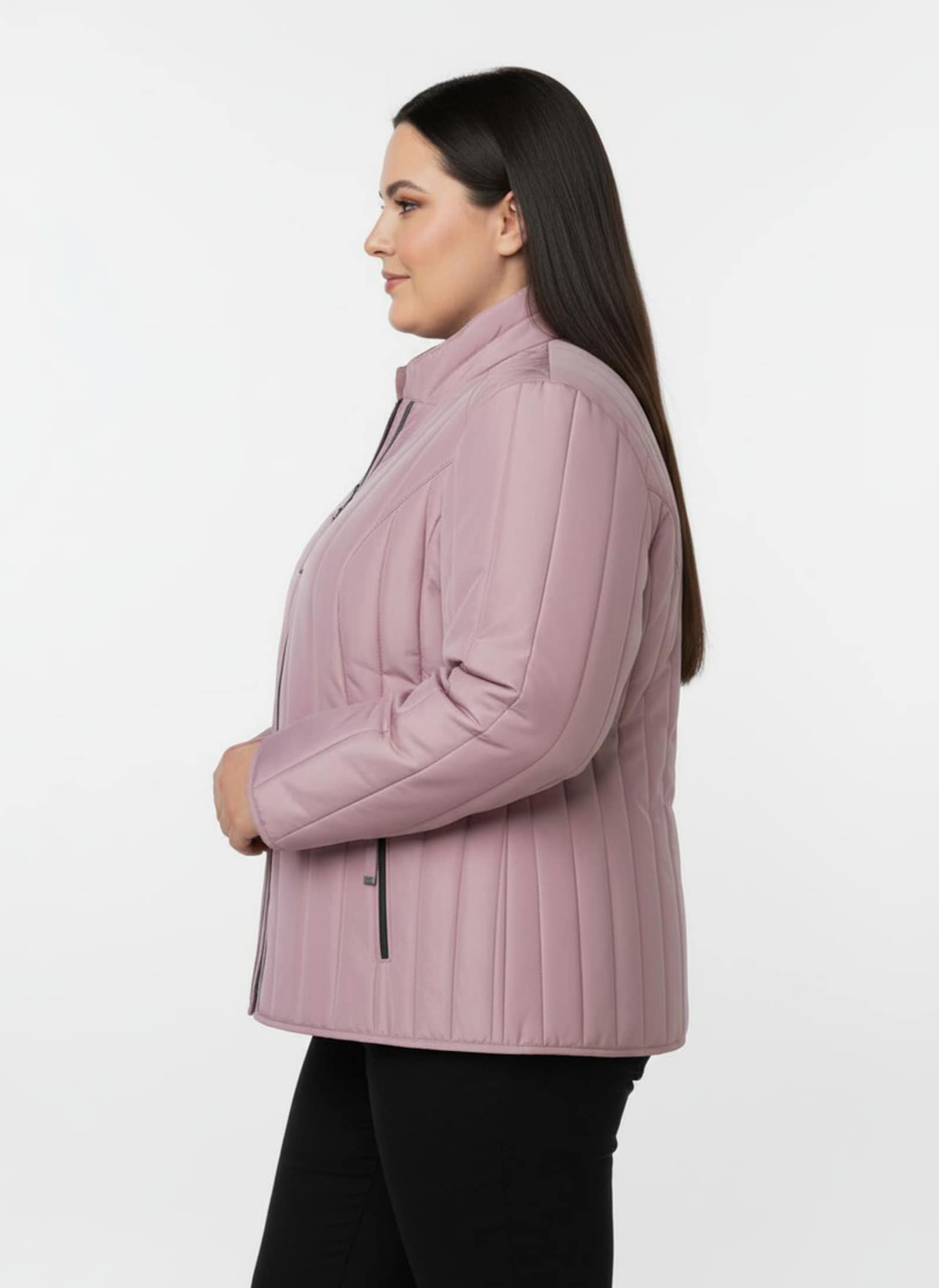 Steppjacke mit Längssteppung - hortensie