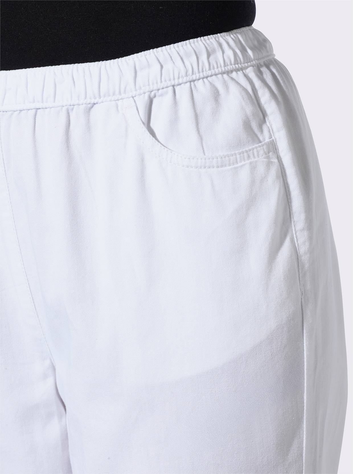 Schlupfjeans - weiß