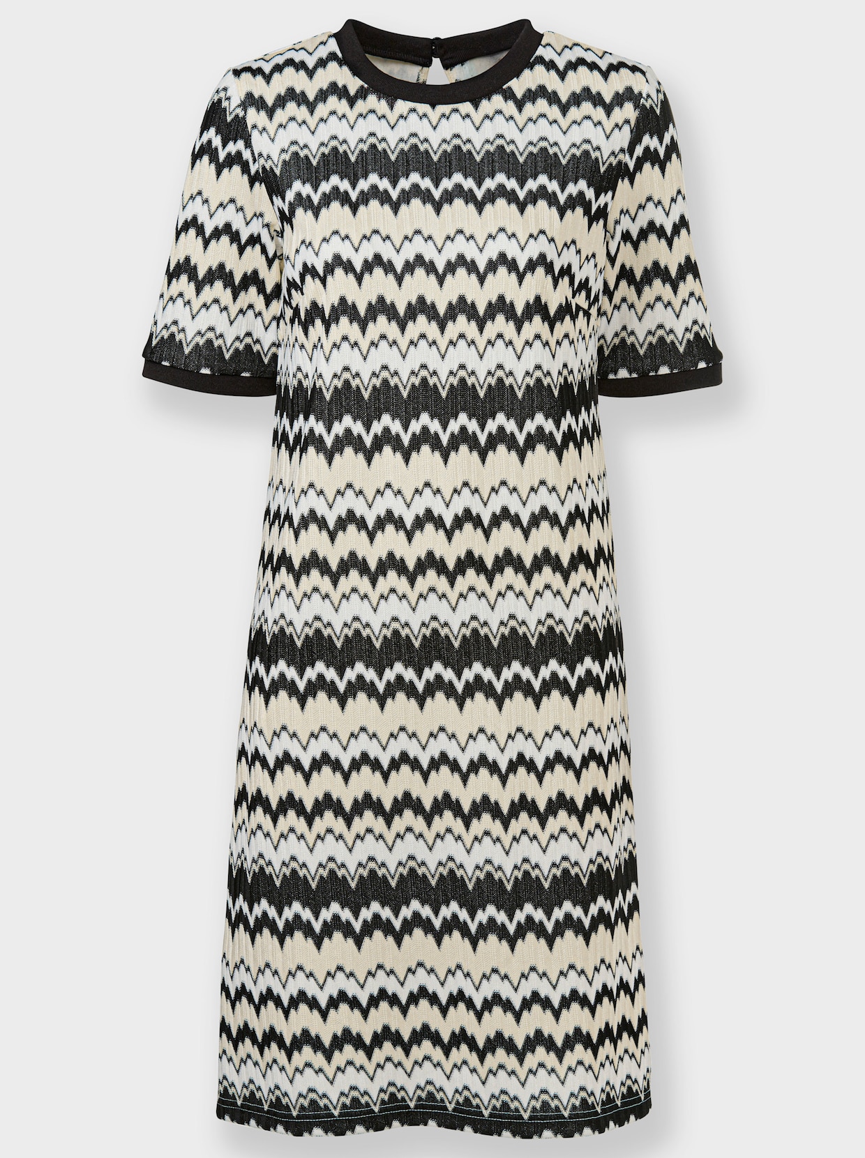heine Robe de loisirs - noir-couleur champagne à motifs