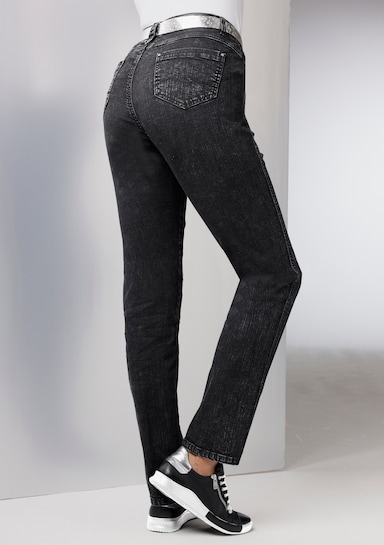 CREATION L PREMIUM Jean coton et modal - noir denim