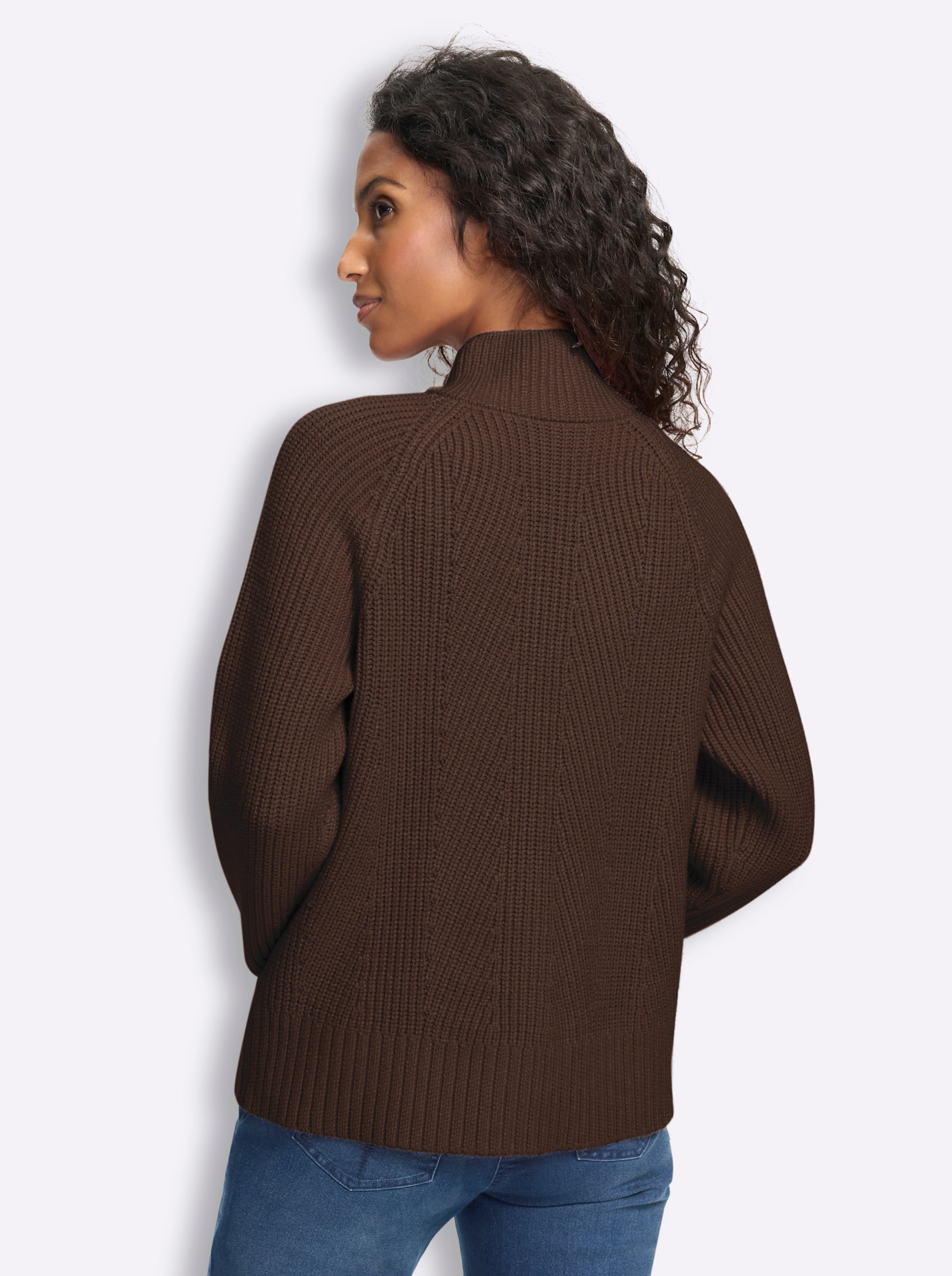 Heine Damen Schoko Strickpullover "Pullover" von Baur - Bild 3