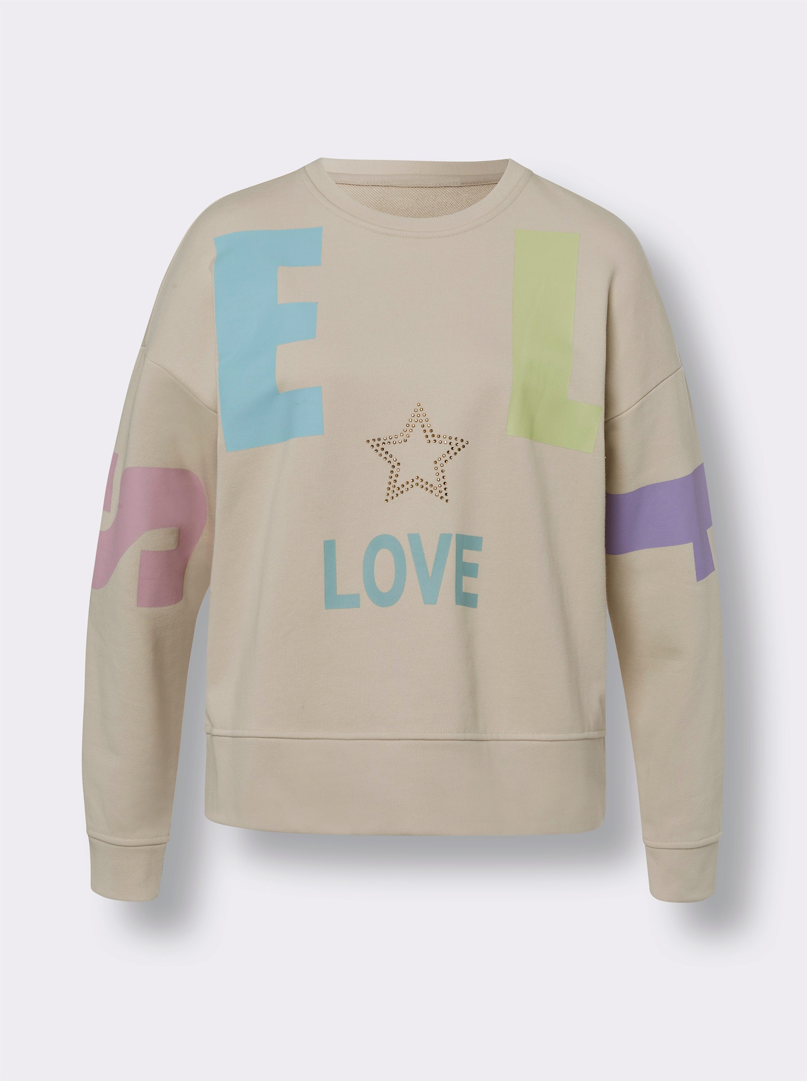 heine Sweatshirt in Oversized-Form - sand