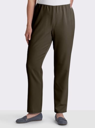Stretch-Hose mit innenliegendem Dehnbund - khaki