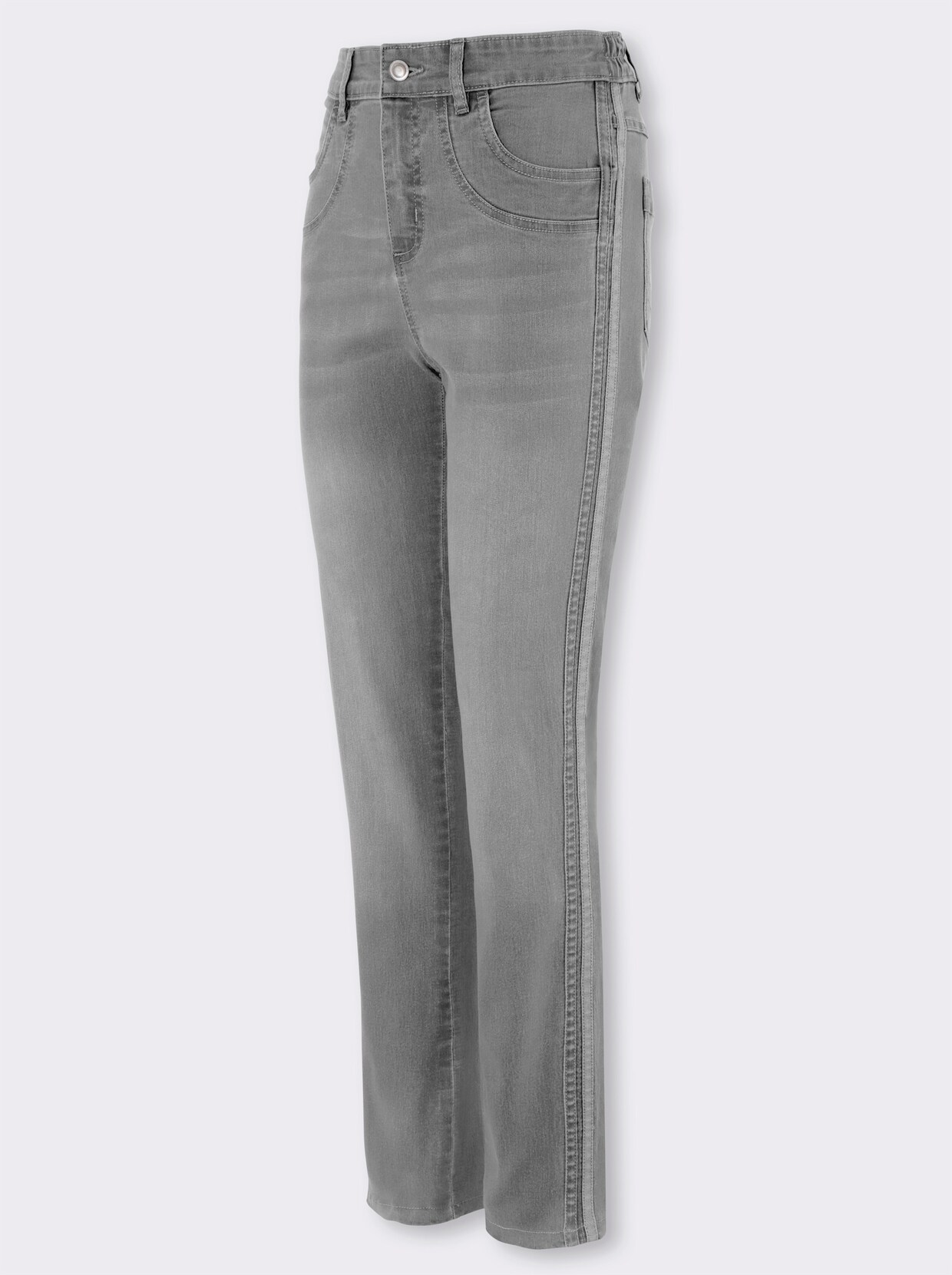 Jeans - grey-denim