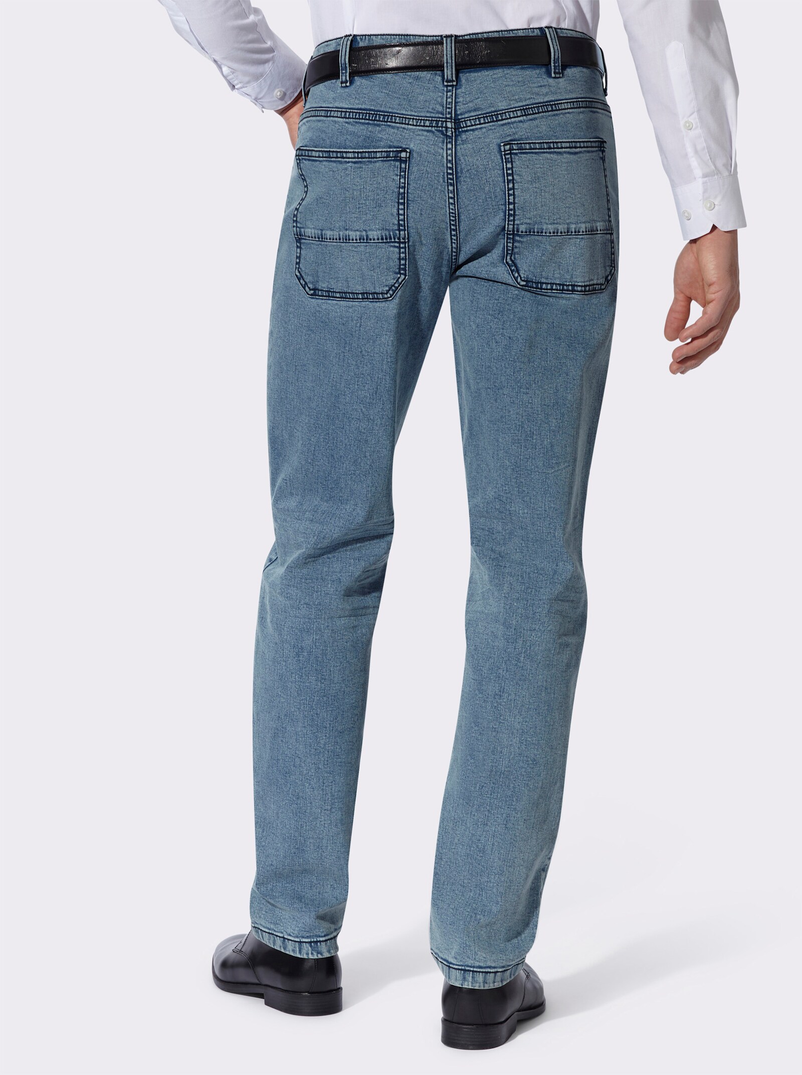 5-Pocket-Jeans mit spezieller Waschung - blue-bleached