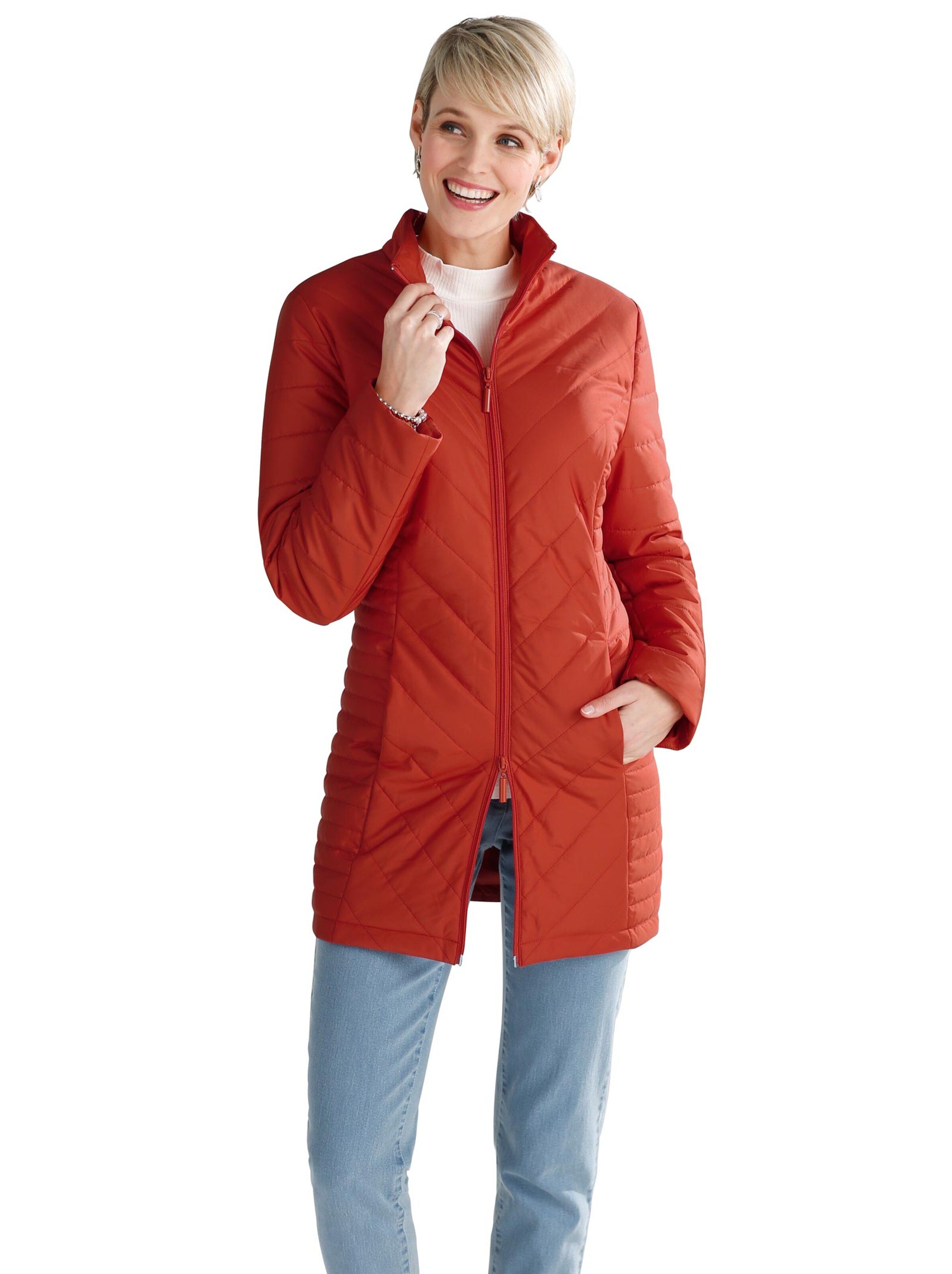 Steppjacke - rostrot