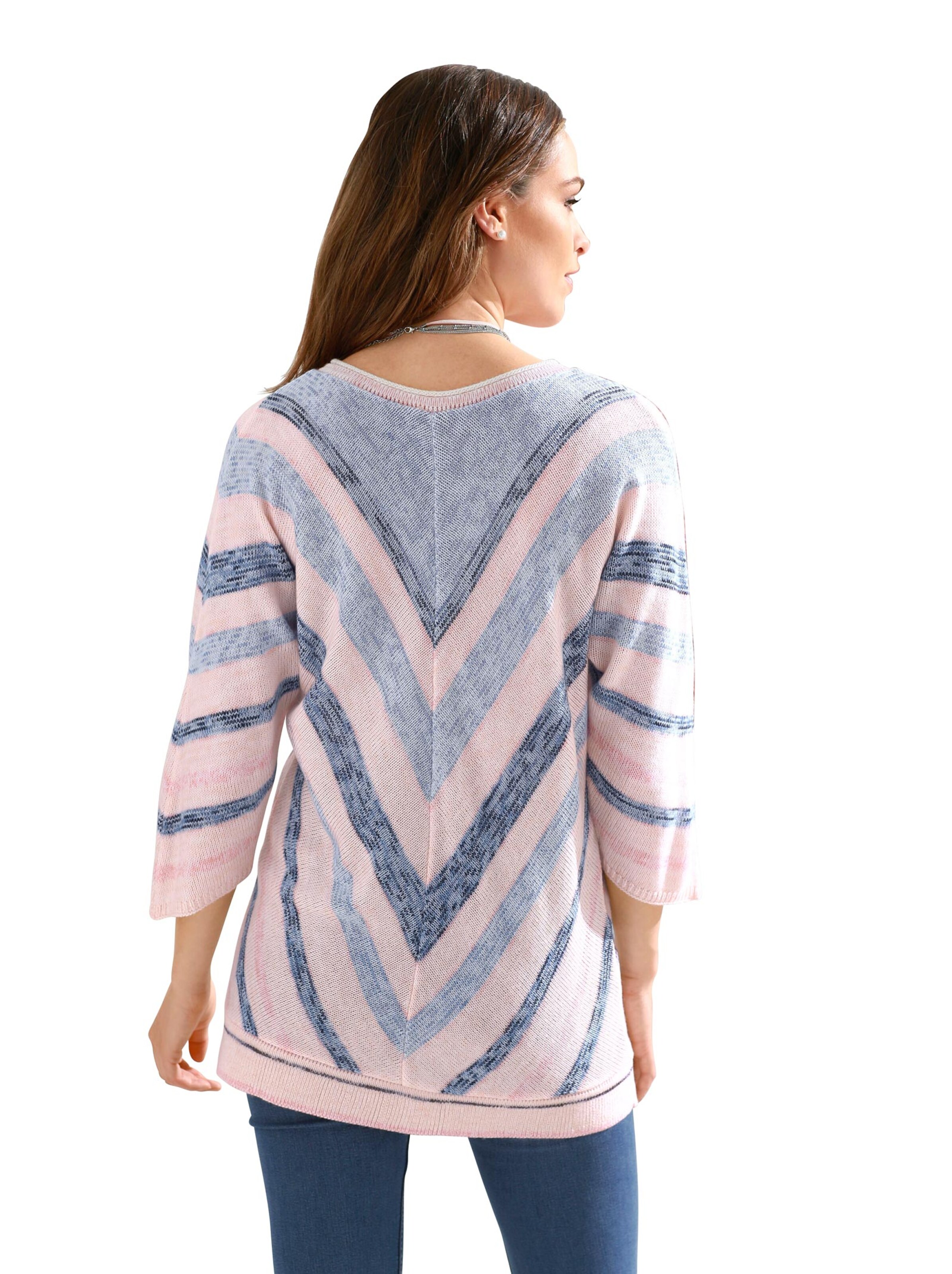 Pullover - koralle-gemustert