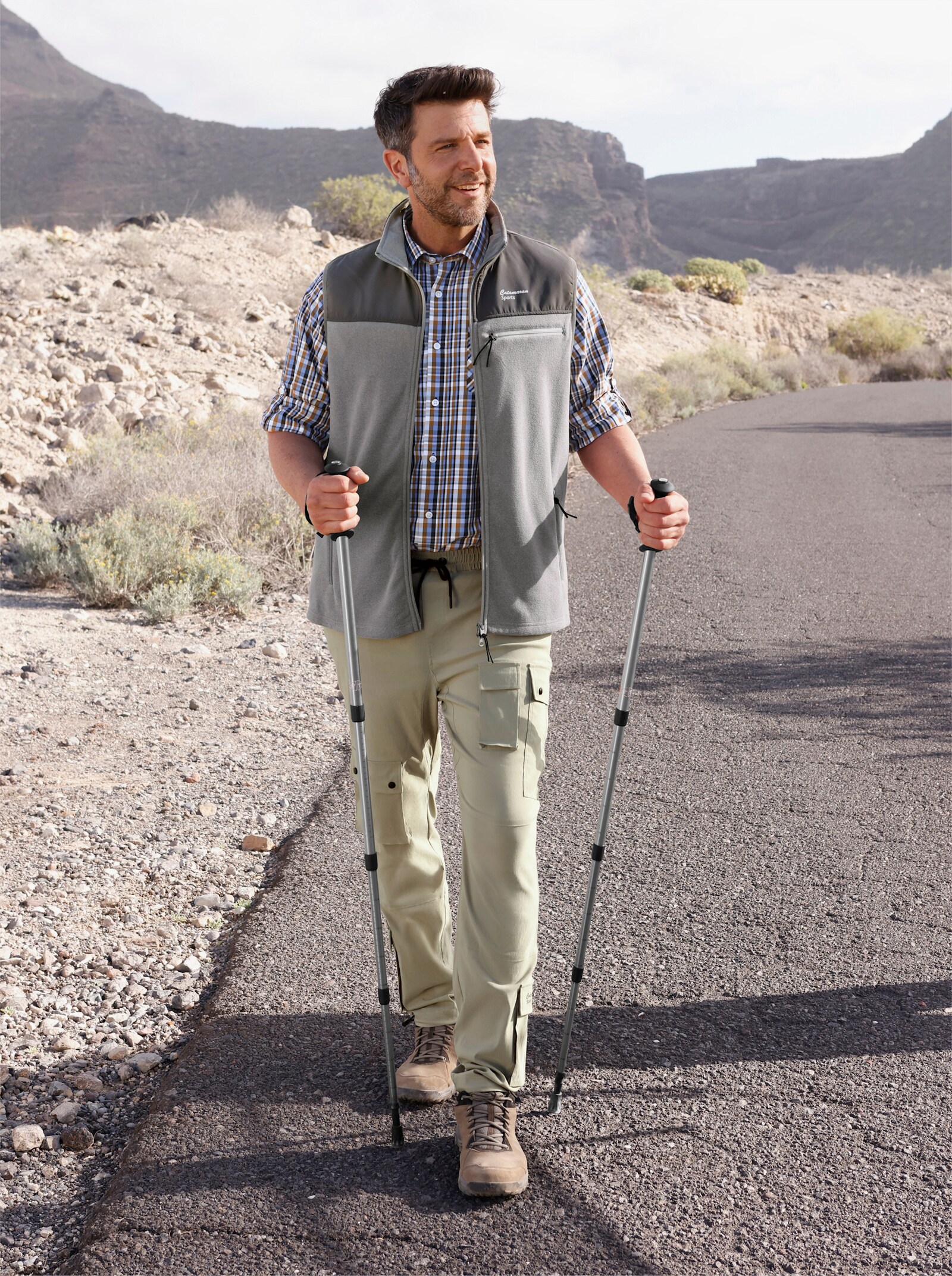 Catamaran Sports Trekkinghose aus hochwertiger Bengalin-Qualität - schlamm